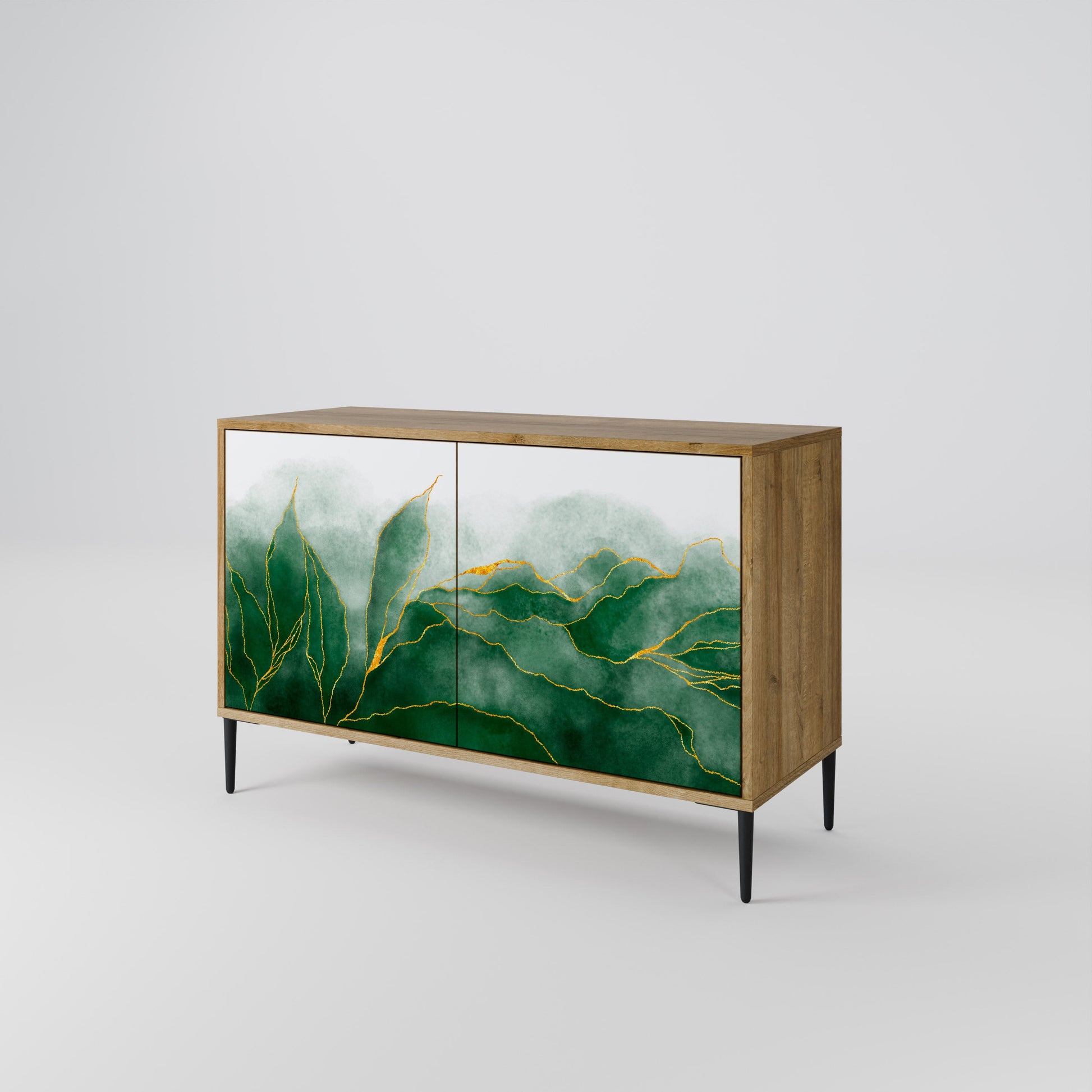 Buffet 2 portes effet chêne de la collection EXPENSIVE NATURE