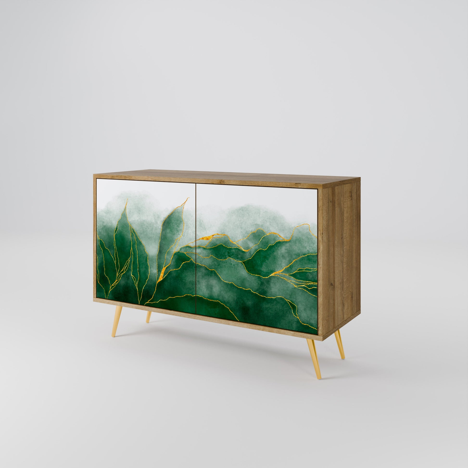 Buffet 2 portes effet chêne de la collection EXPENSIVE NATURE
