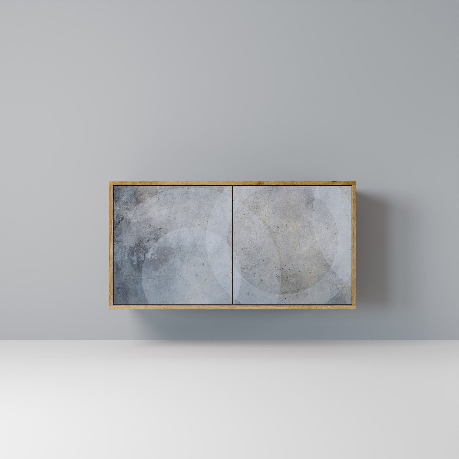 Buffet 2 portes MUTED ARC effet chêne