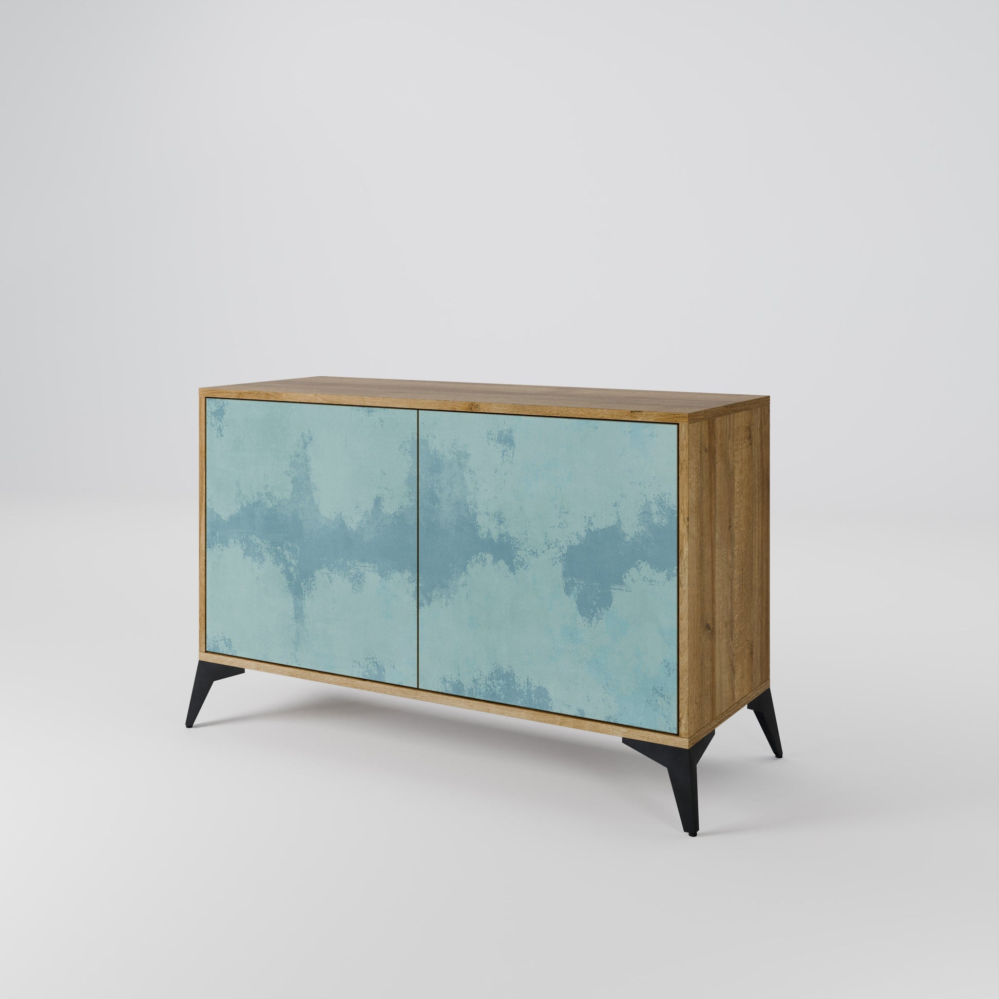 Buffet 2 portes SKY WASH effet chêne