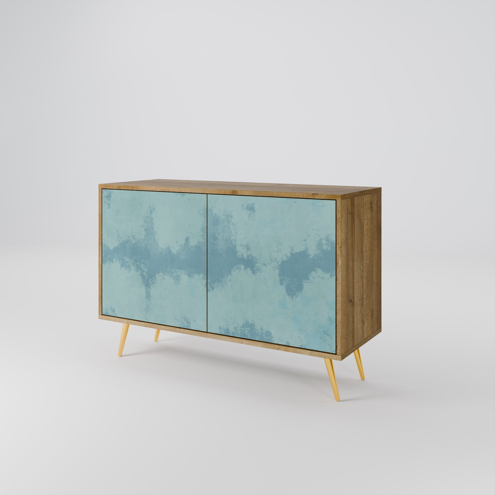 Buffet 2 portes SKY WASH effet chêne