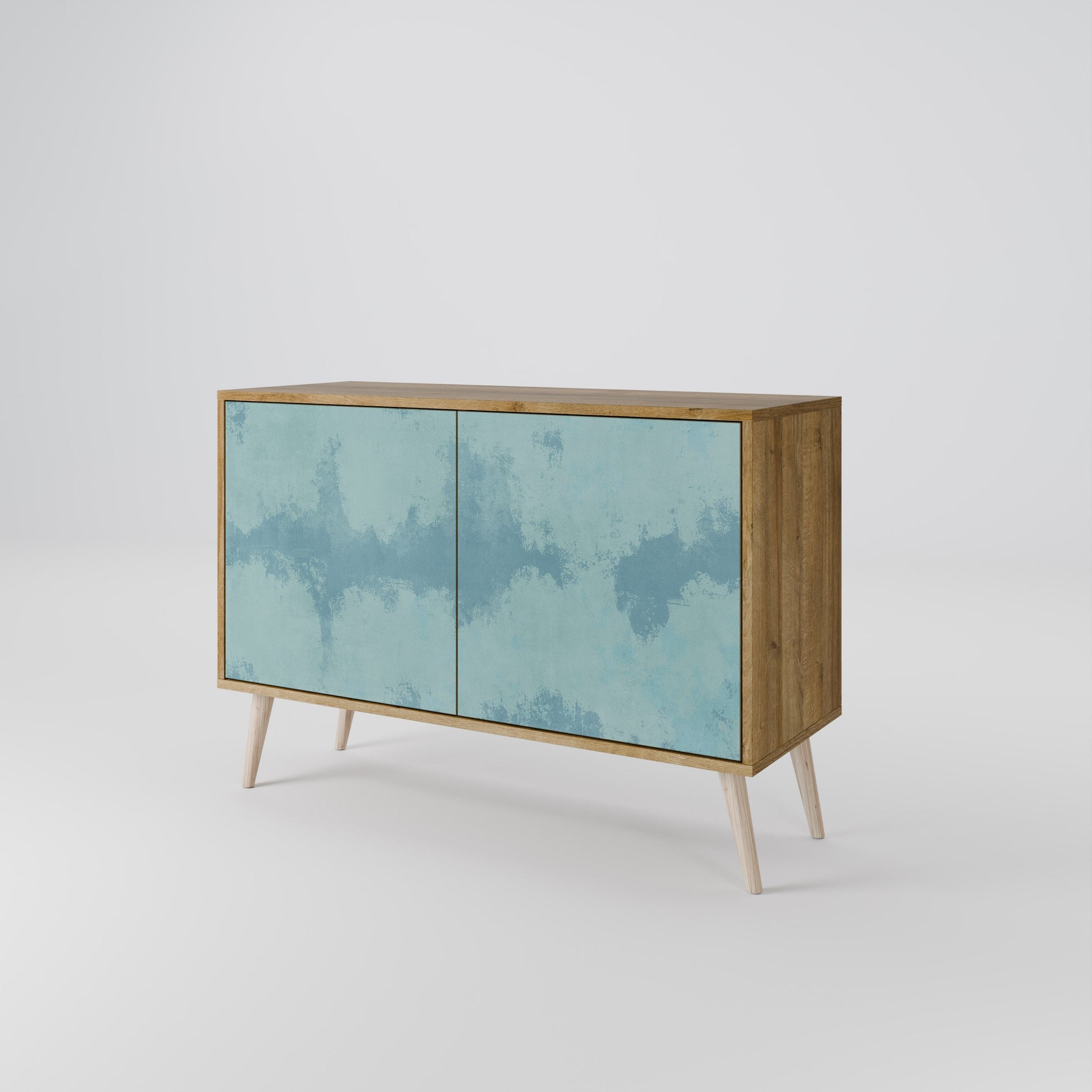 Buffet 2 portes SKY WASH effet chêne