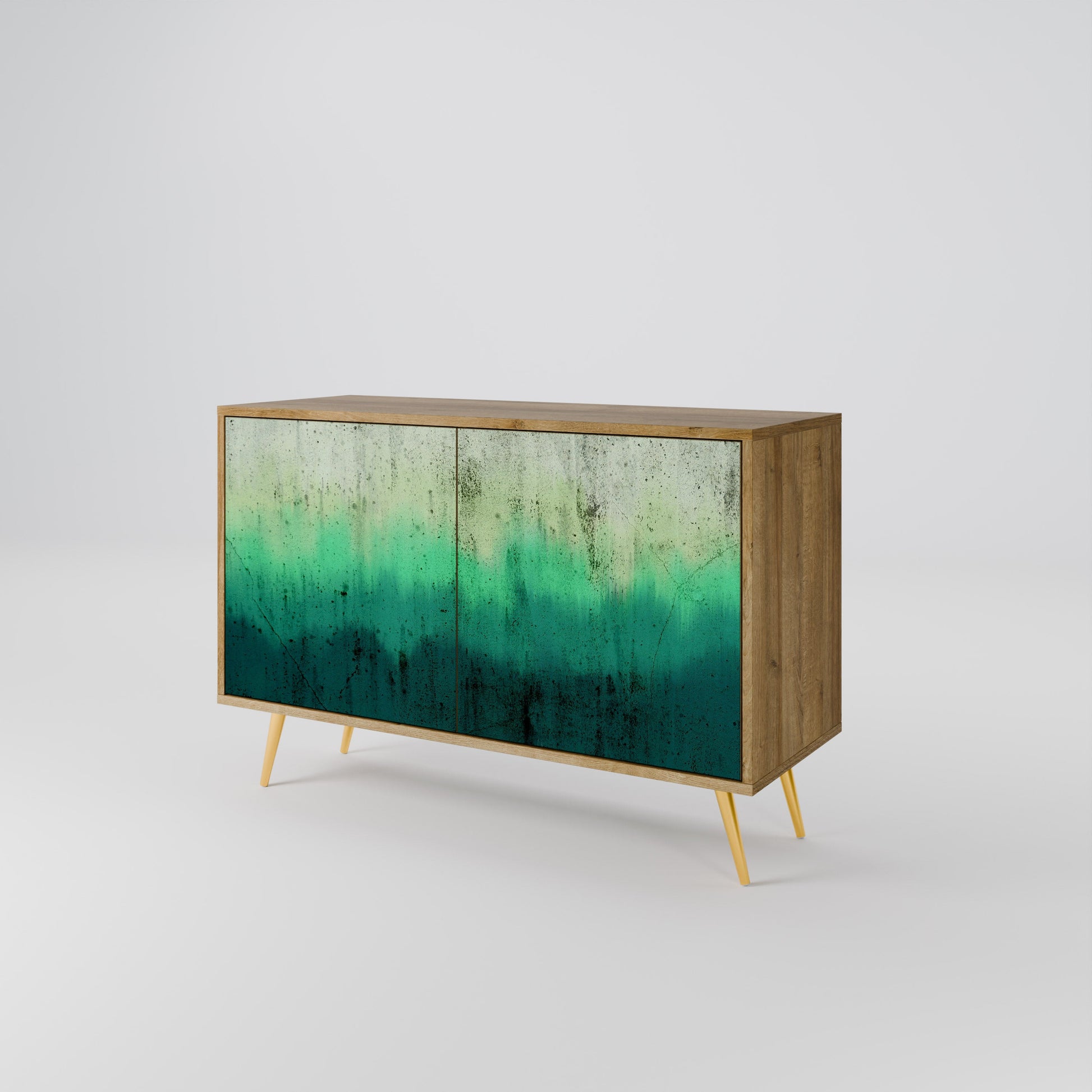 Buffet 2 portes NORTHERN LIGHTS effet chêne