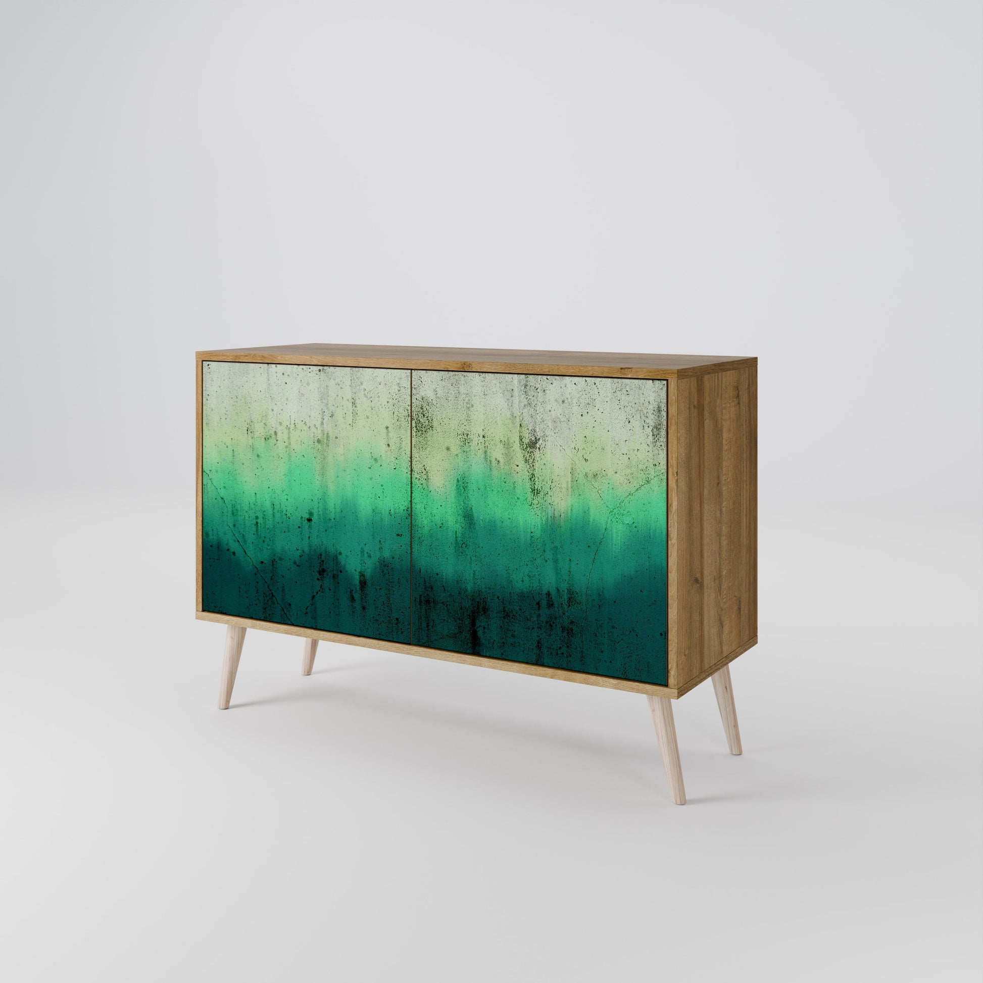Buffet 2 portes NORTHERN LIGHTS effet chêne