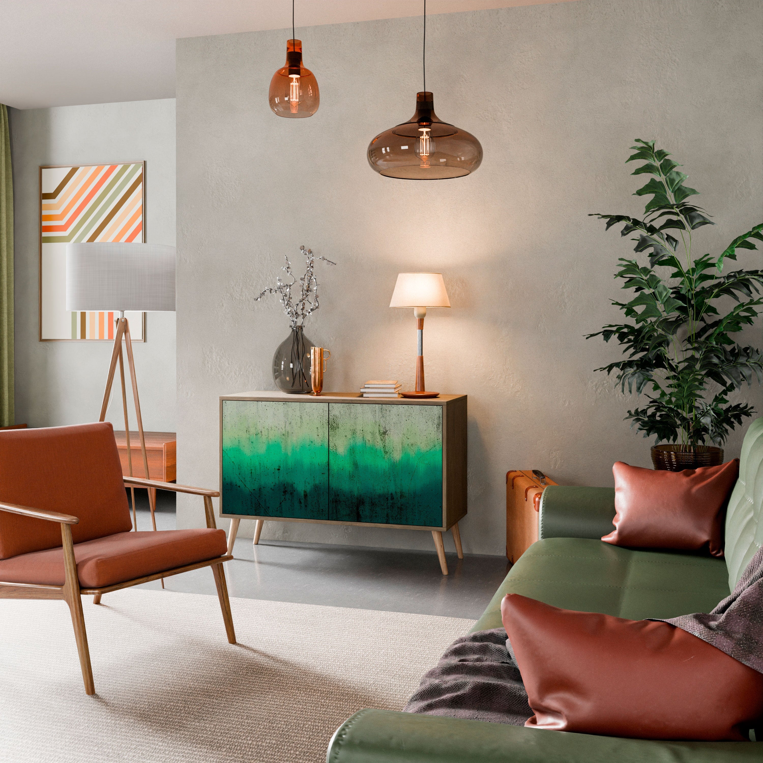 NORTHERN LIGHTS 2-Door Sideboard in Oak Effect