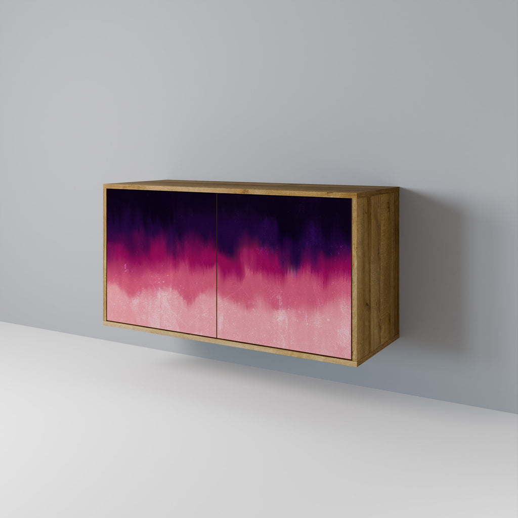 Buffet 2 portes AURORA BOREALIS effet chêne