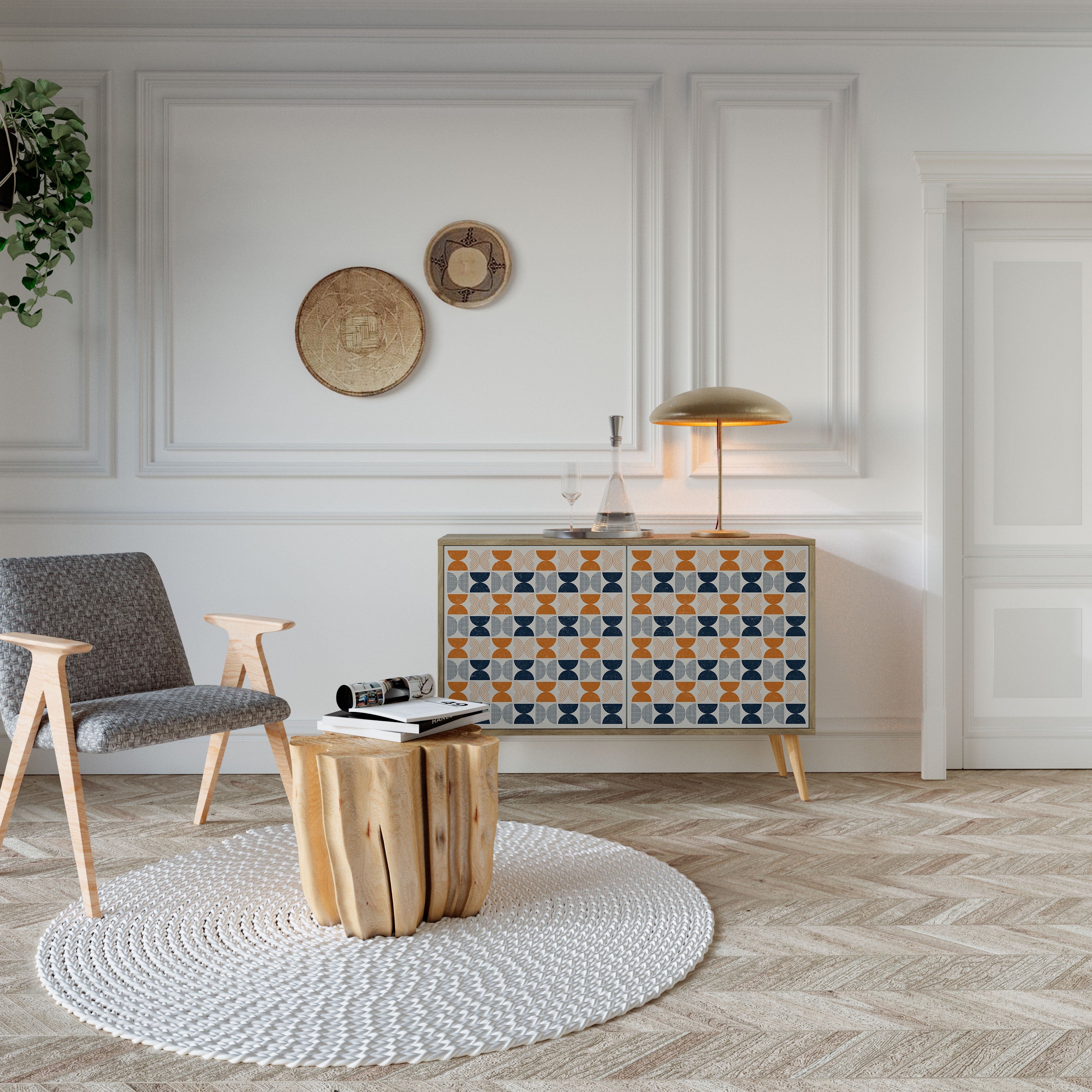 REFLECTION RANGE 2-Door Sideboard in Oak Effect