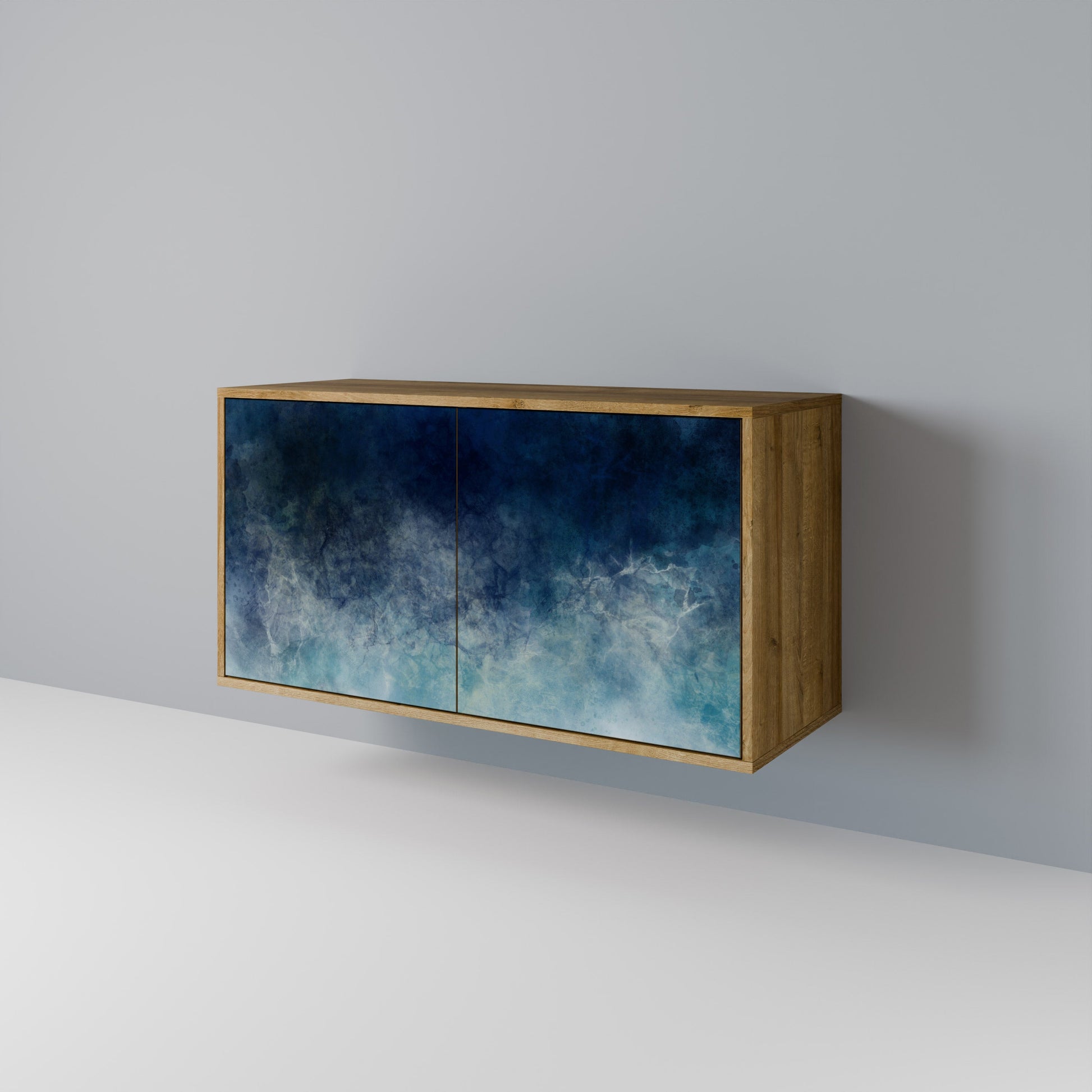Buffet 2 portes CELESTIAL FALL effet chêne
