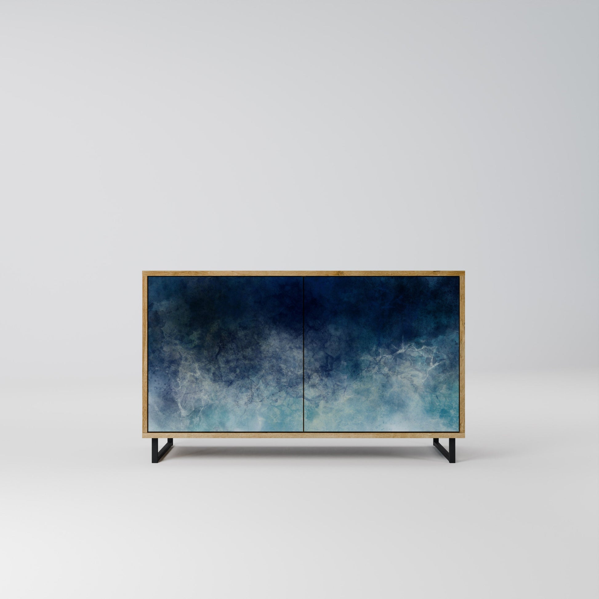 Buffet 2 portes CELESTIAL FALL effet chêne