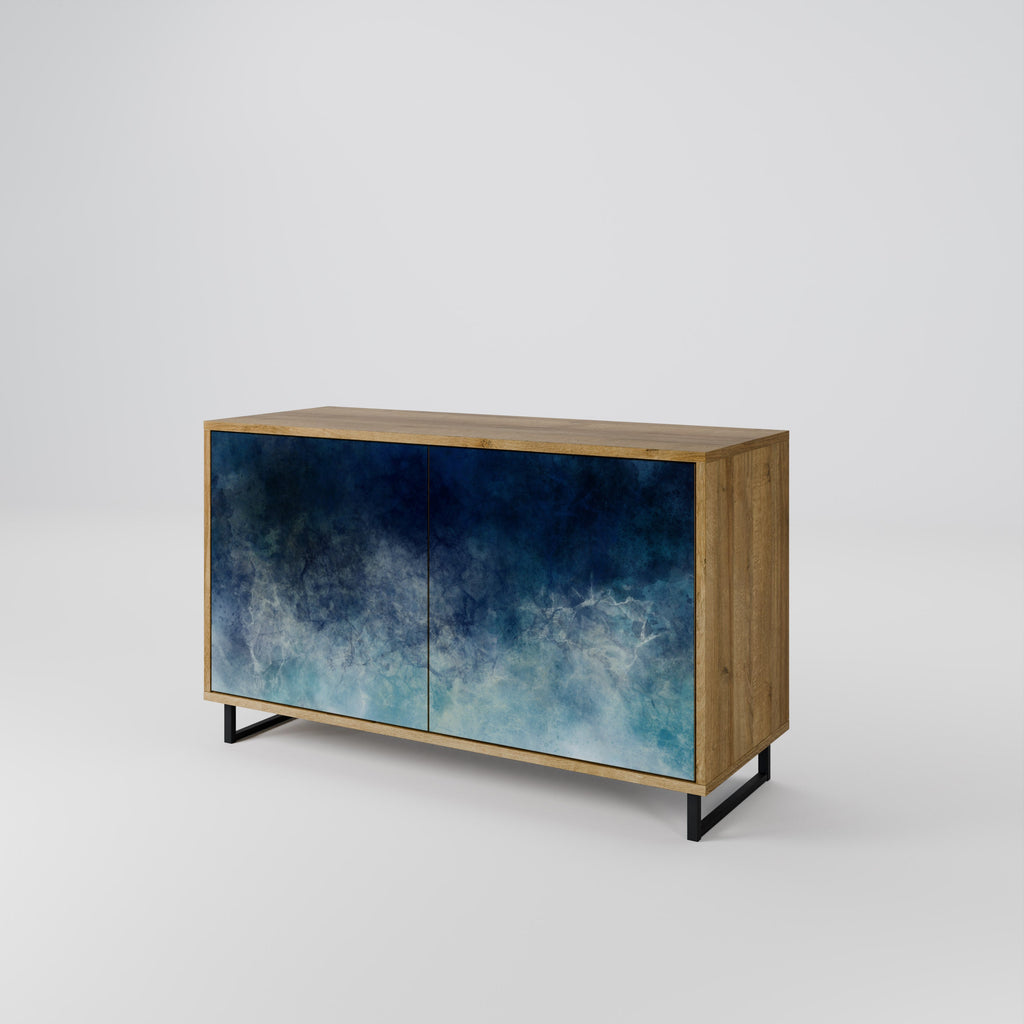 Buffet 2 portes CELESTIAL FALL effet chêne