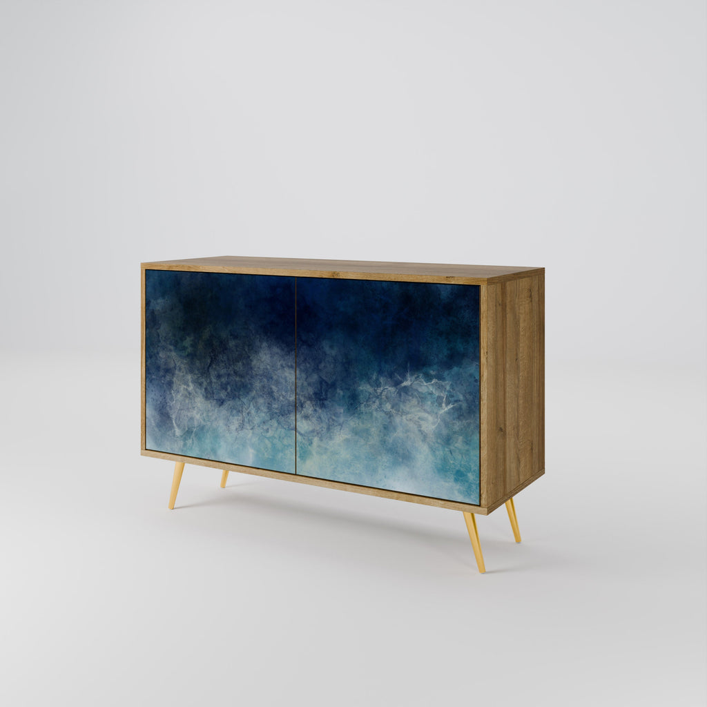Buffet 2 portes CELESTIAL FALL effet chêne