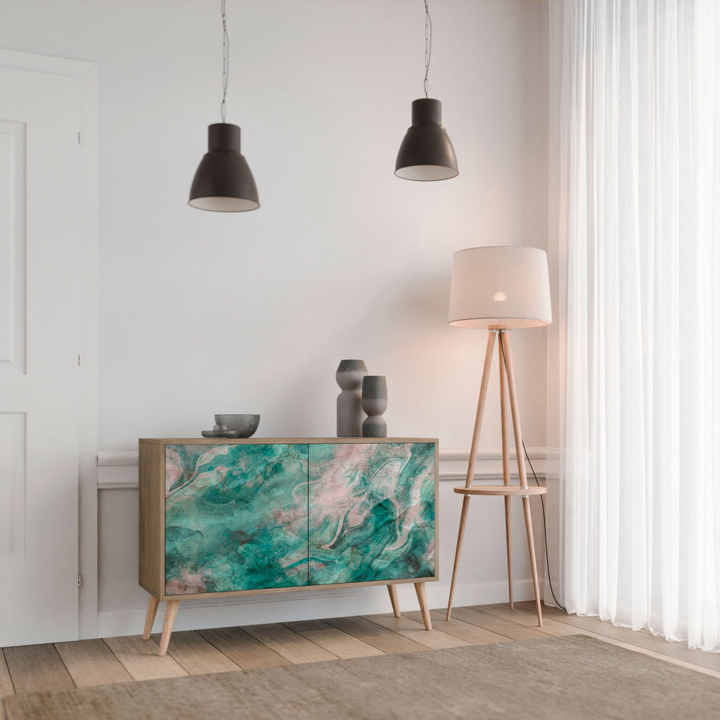 ABSTRACT ALCHEMY 2-Door Sideboard in Oak Effect