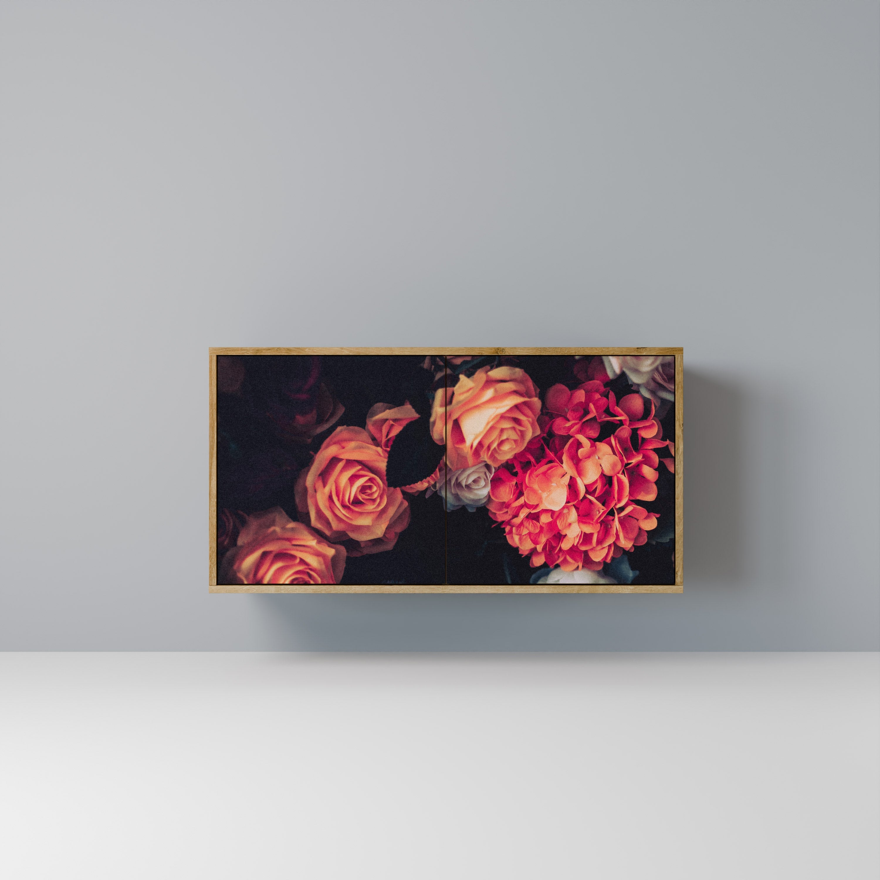 NEVERENDING BLOOM 2-Door Sideboard in Oak Effect