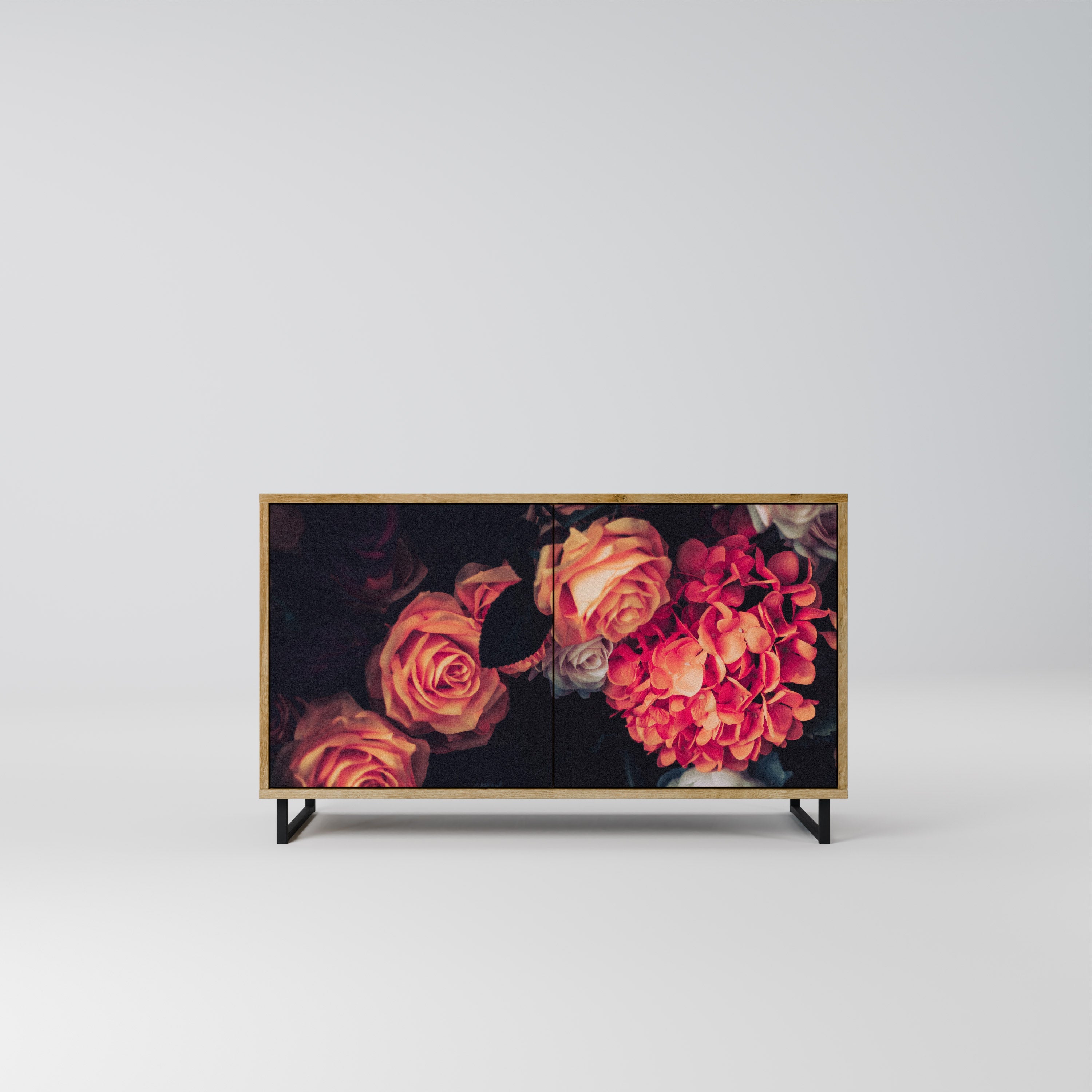 NEVERENDING BLOOM 2-Door Sideboard in Oak Effect