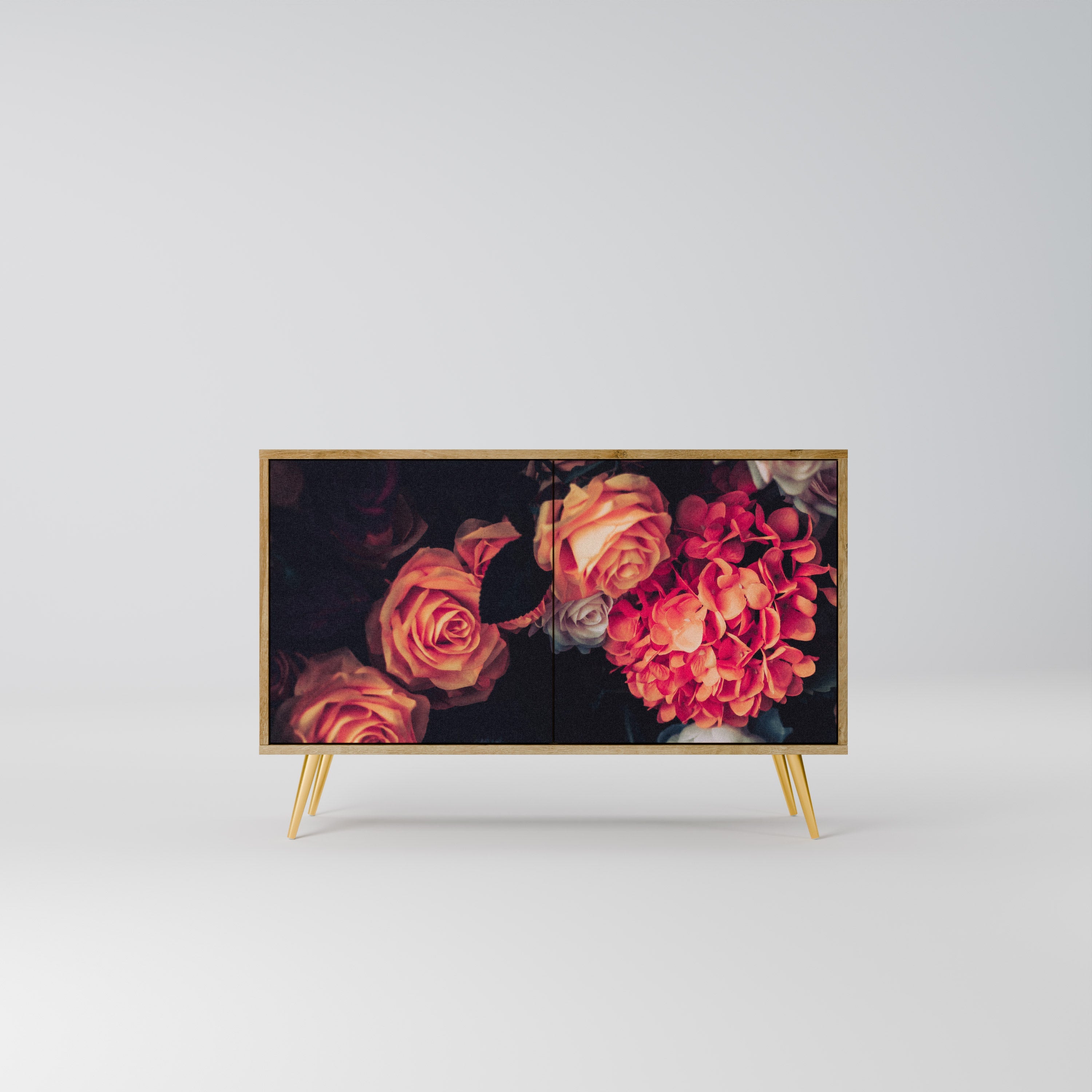 NEVERENDING BLOOM 2-Door Sideboard in Oak Effect