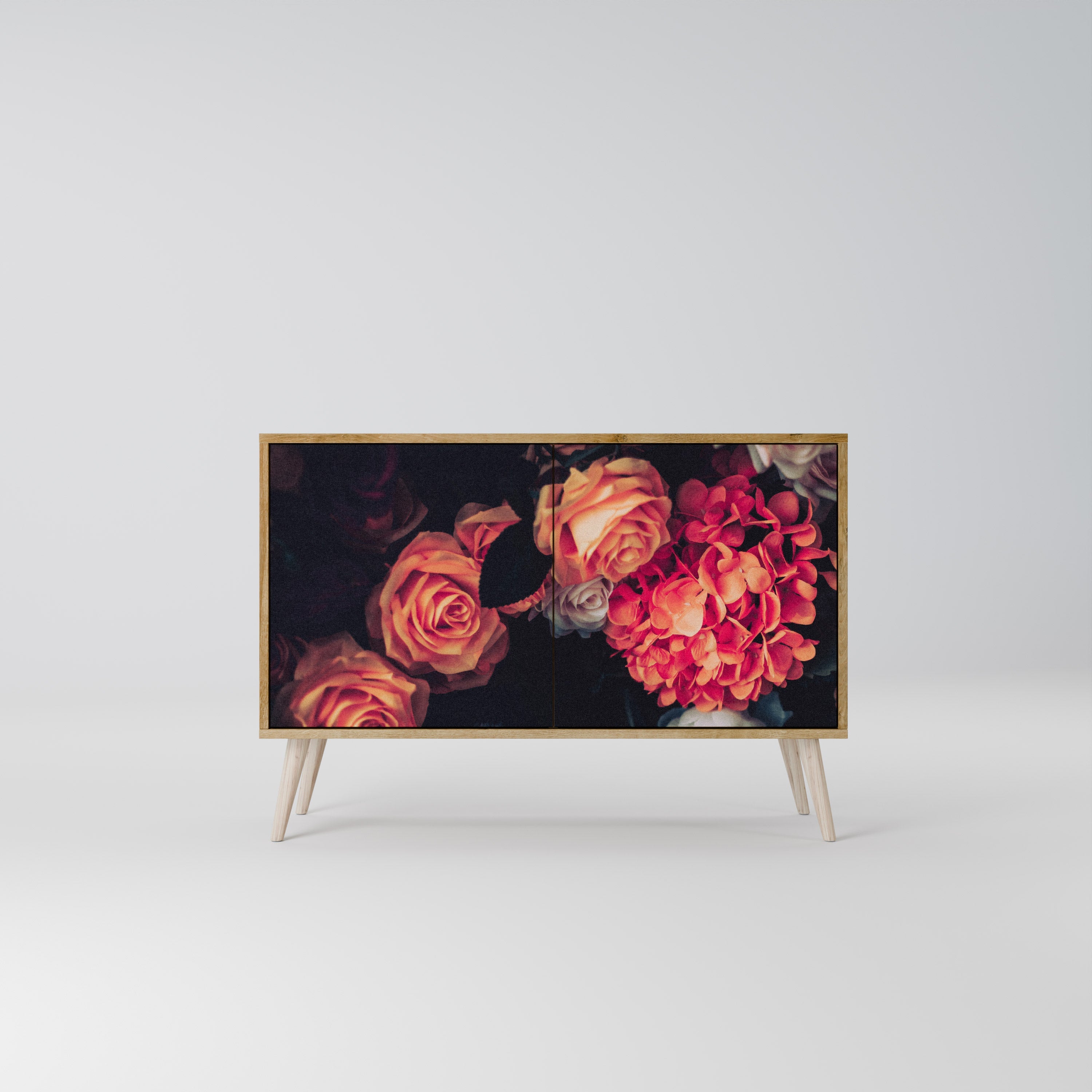 NEVERENDING BLOOM 2-Door Sideboard in Oak Effect