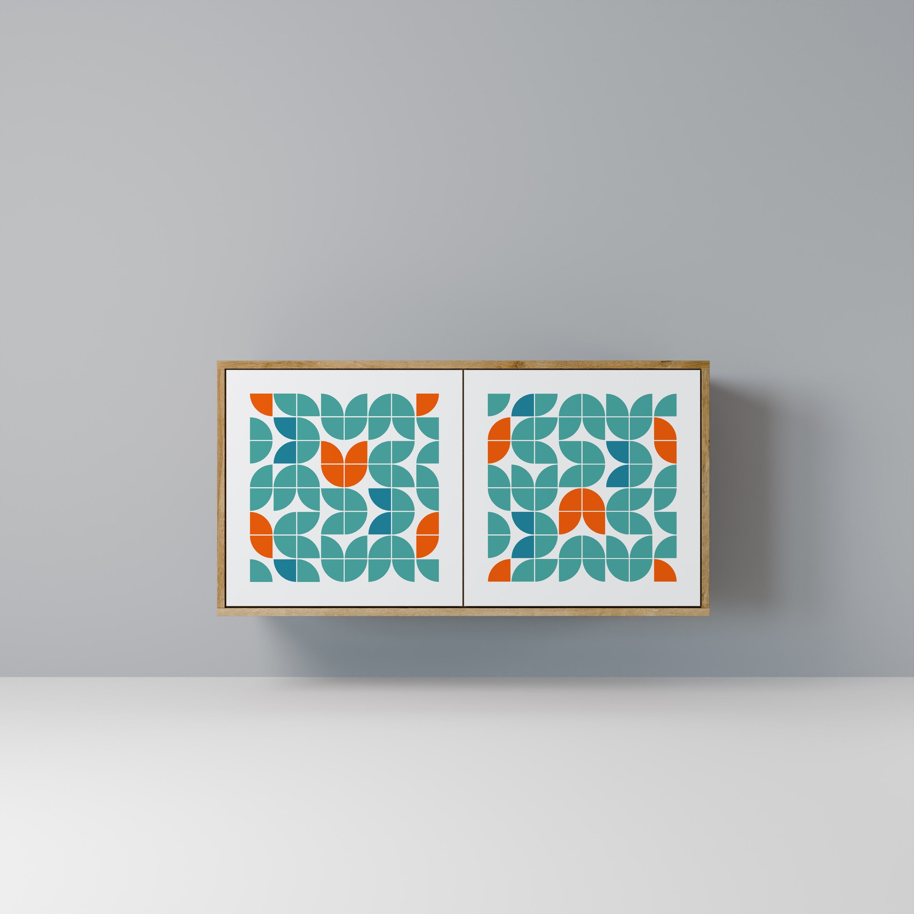 BE THE CHANGE 2-Door Sideboard in Oak Effect