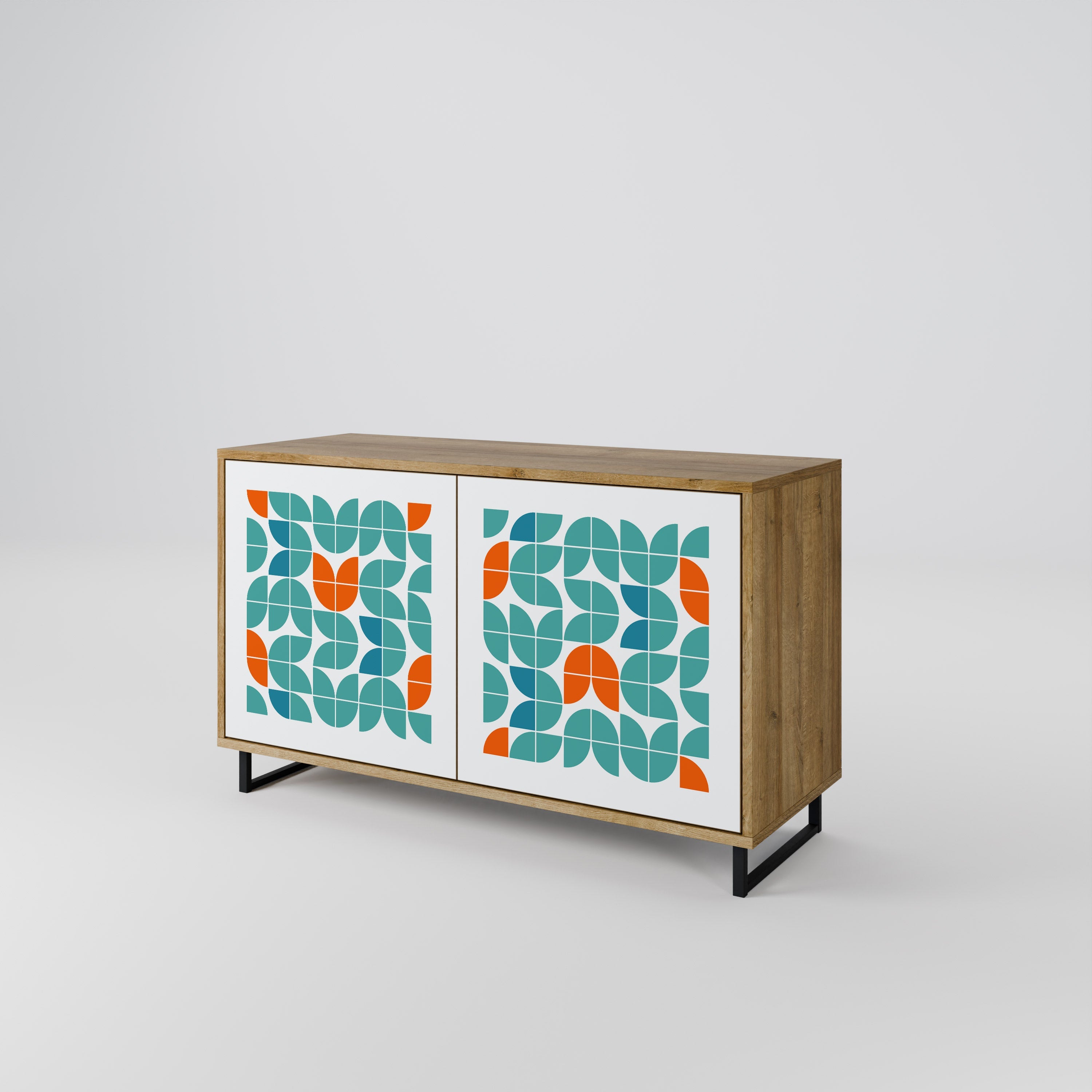 BE THE CHANGE 2-Door Sideboard in Oak Effect