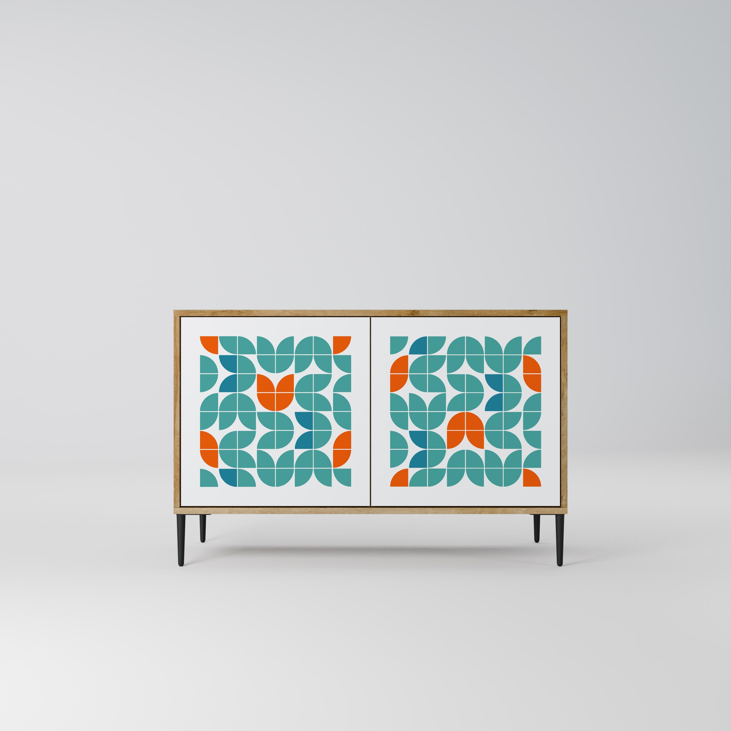 BE THE CHANGE 2-Door Sideboard in Oak Effect