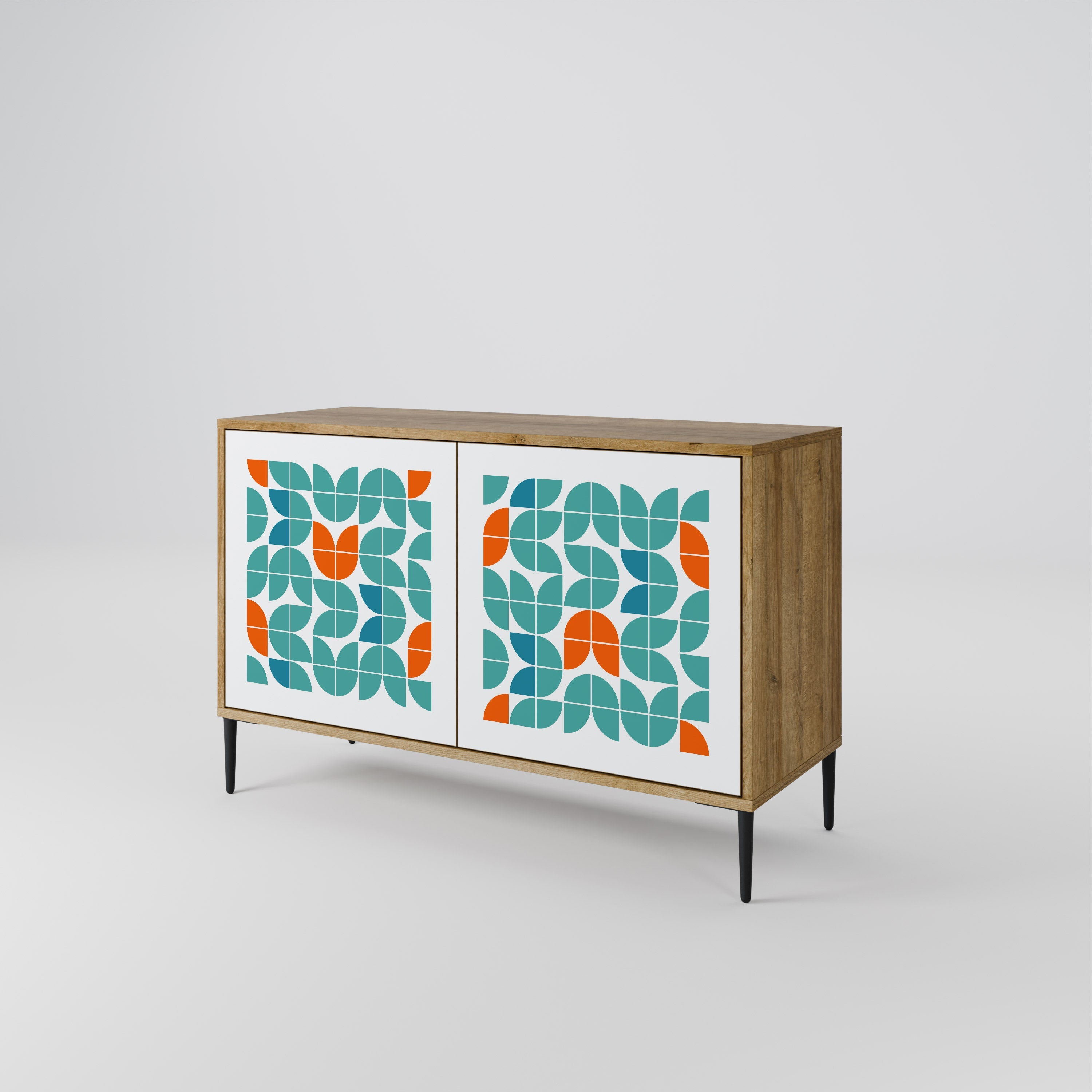 BE THE CHANGE 2-Door Sideboard in Oak Effect