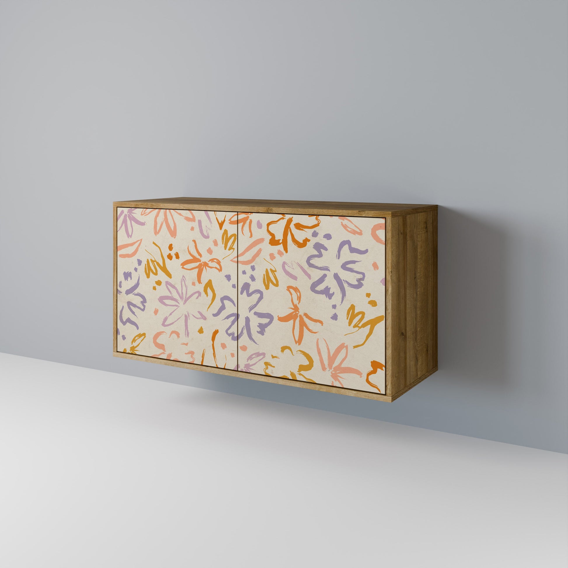 Buffet 2 portes SPRING WHIMSY effet chêne