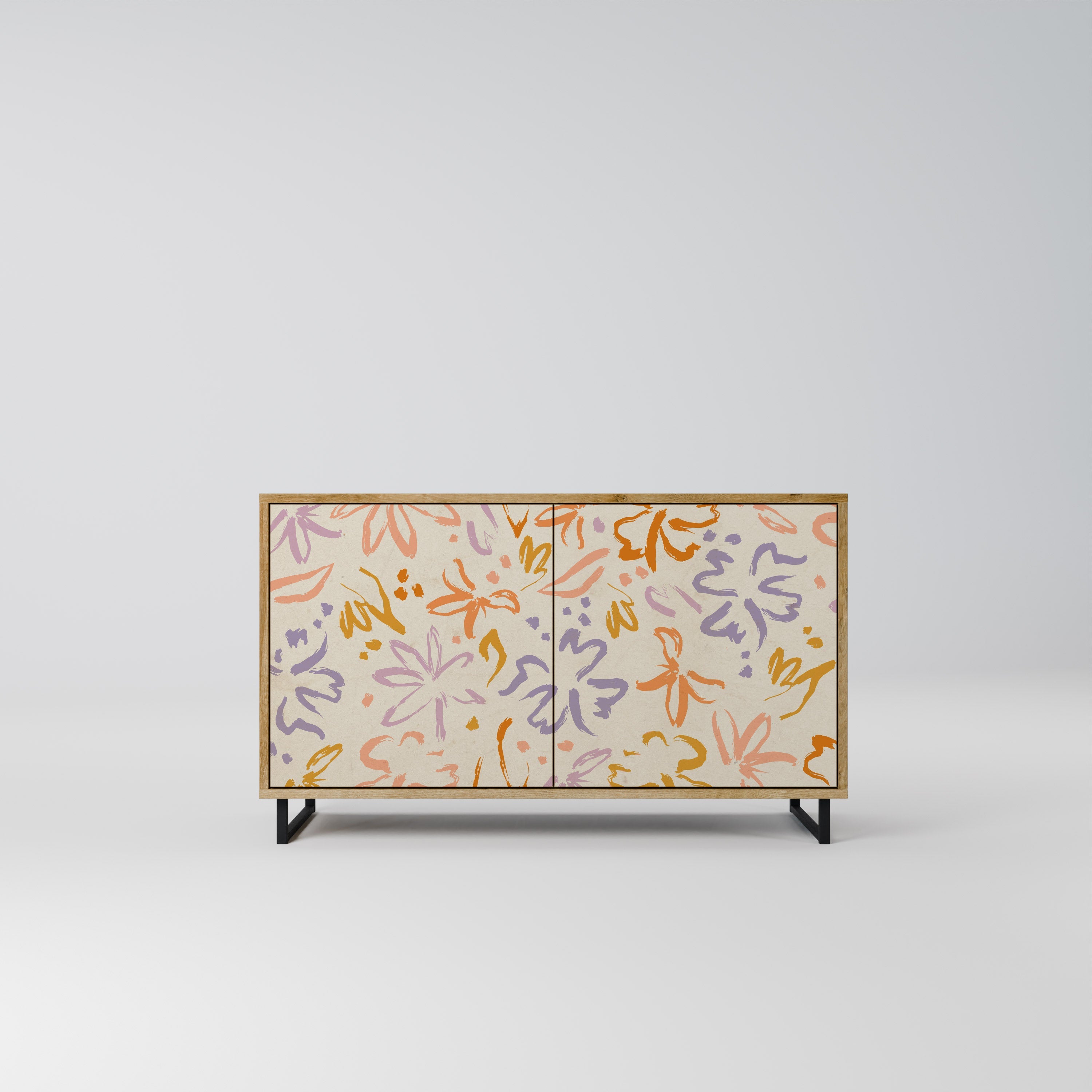 Buffet 2 portes SPRING WHIMSY effet chêne