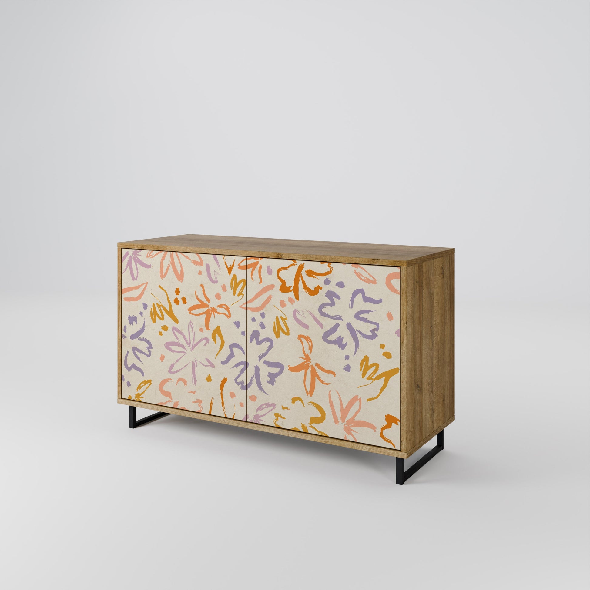 Buffet 2 portes SPRING WHIMSY effet chêne