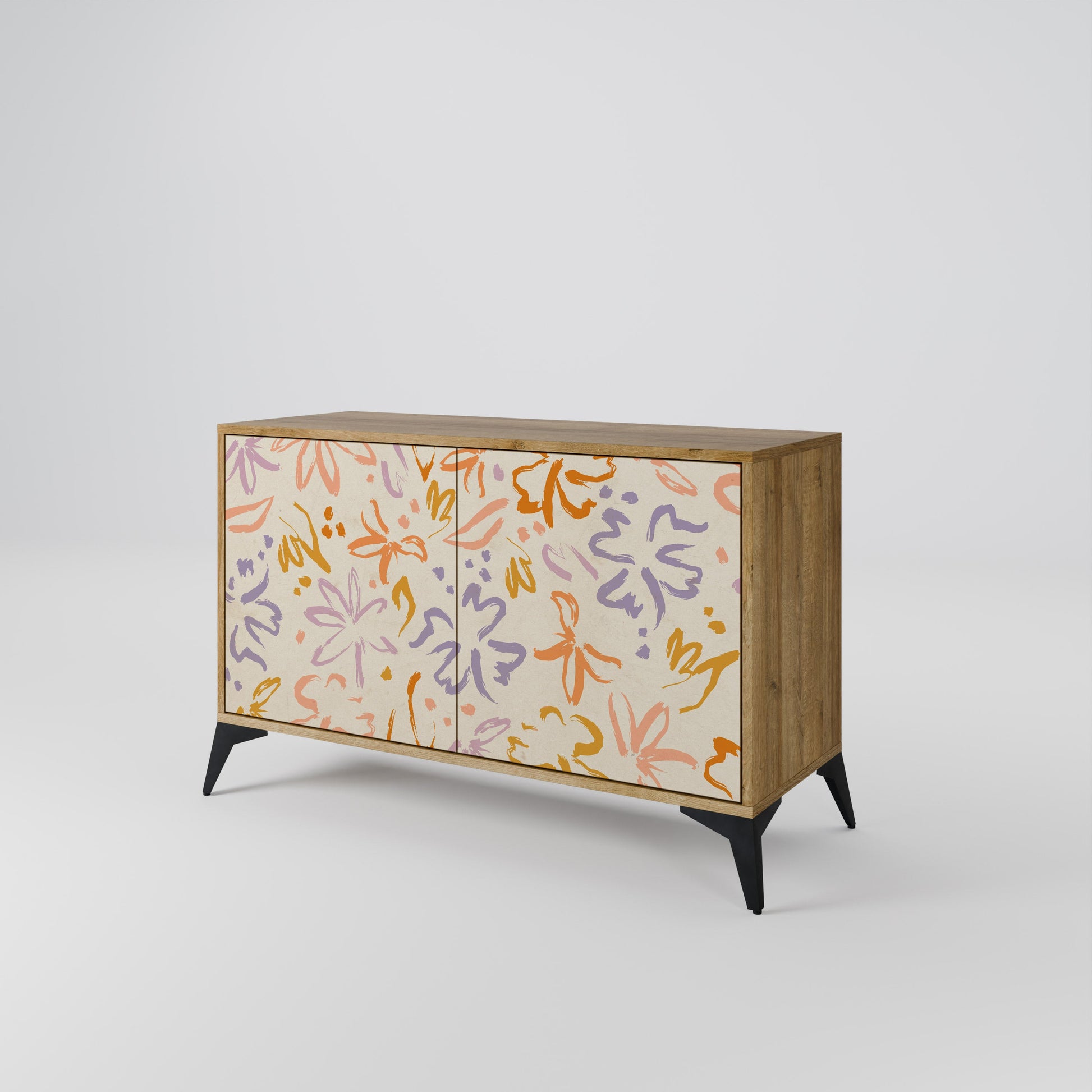 Buffet 2 portes SPRING WHIMSY effet chêne