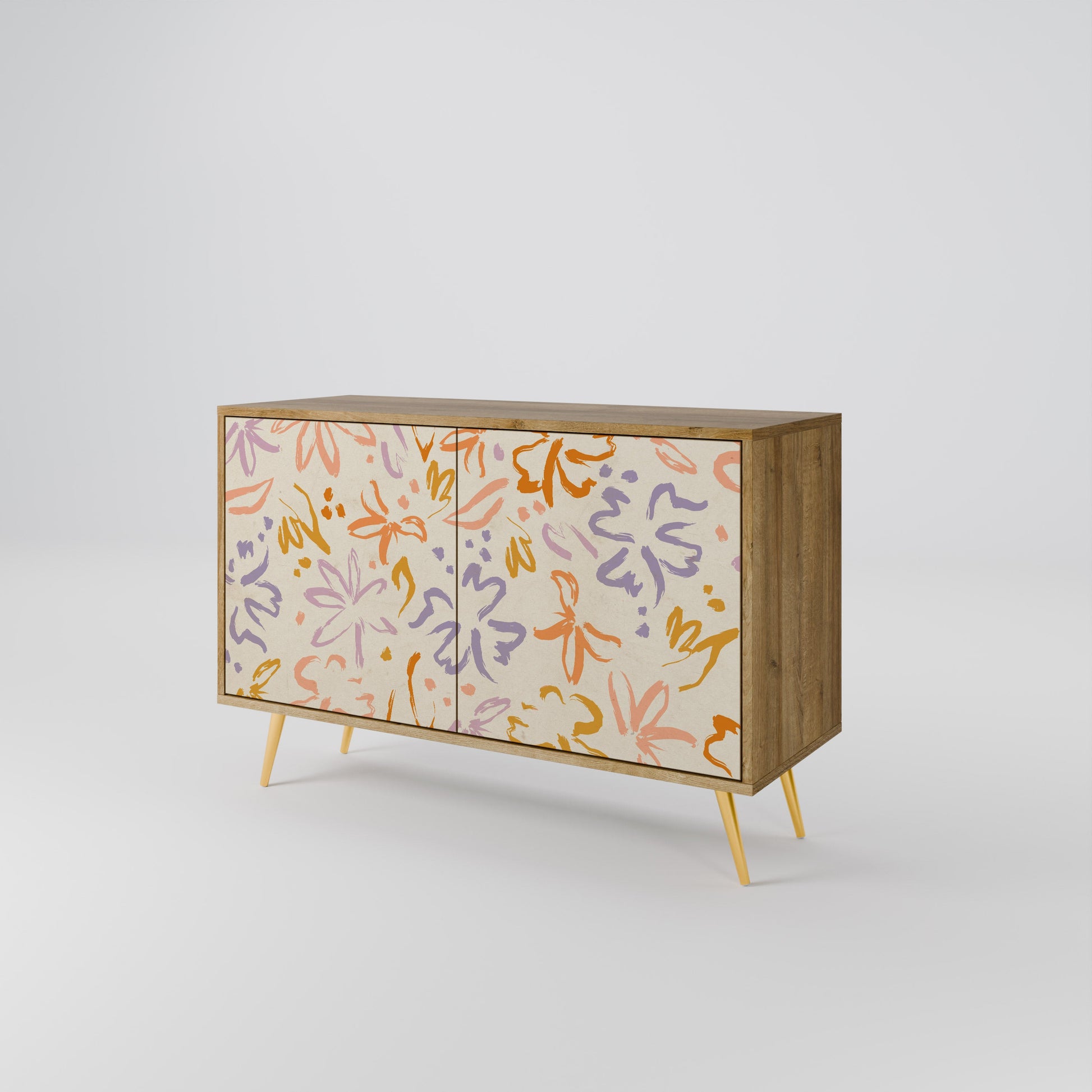 Buffet 2 portes SPRING WHIMSY effet chêne