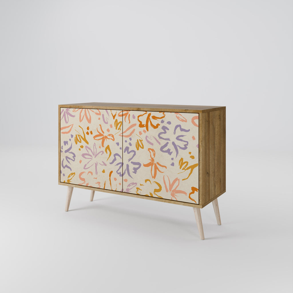 Buffet 2 portes SPRING WHIMSY effet chêne