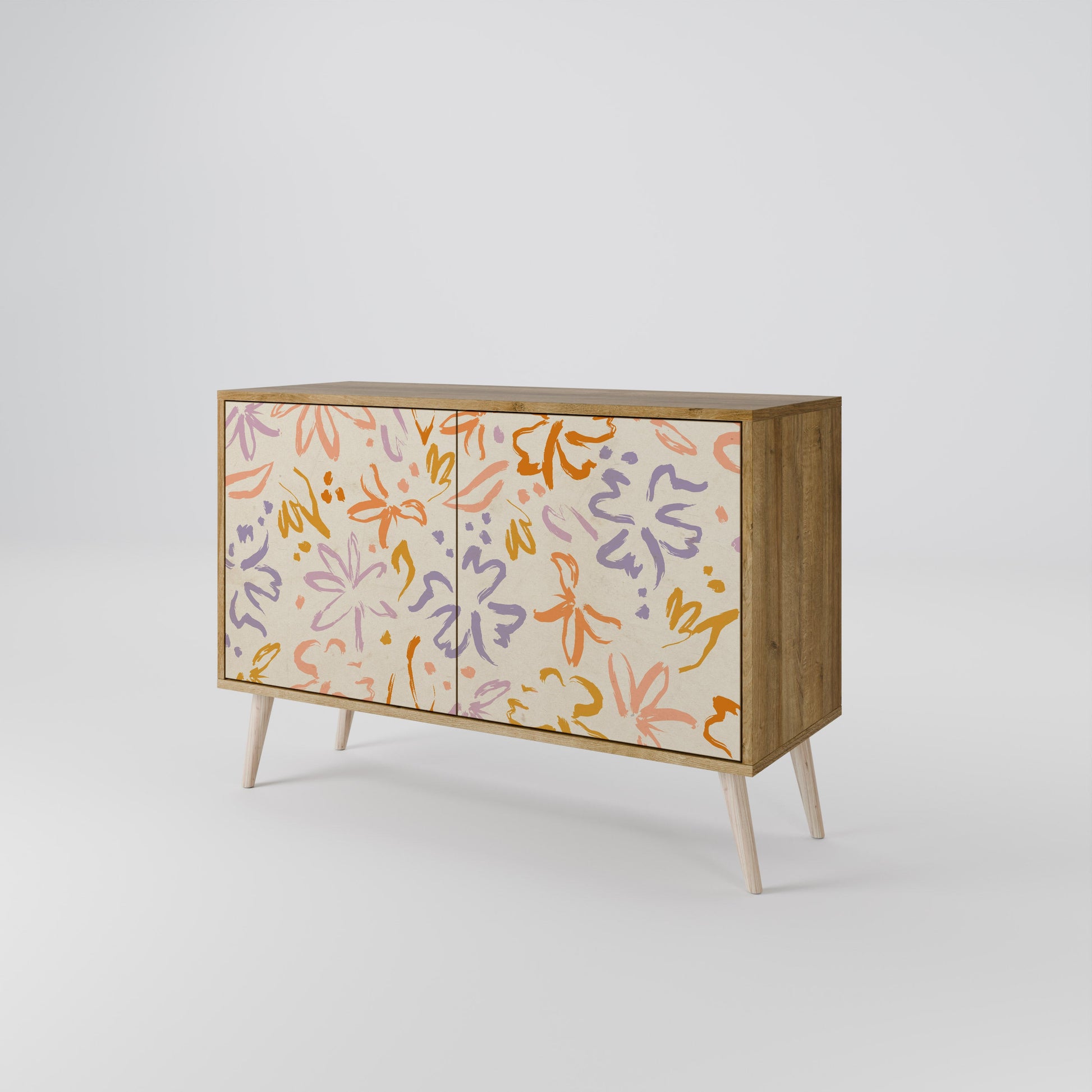 Buffet 2 portes SPRING WHIMSY effet chêne