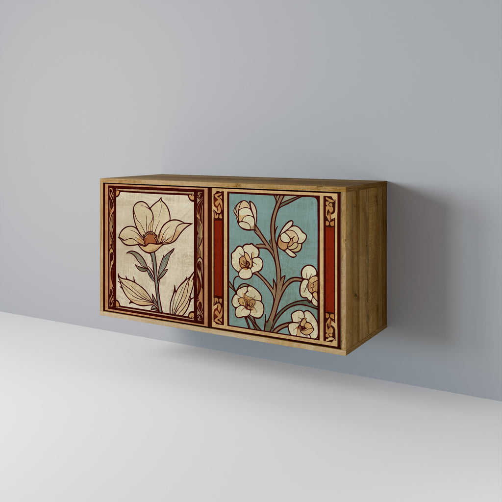 Buffet 2 portes FLORA TIMELESS effet chêne