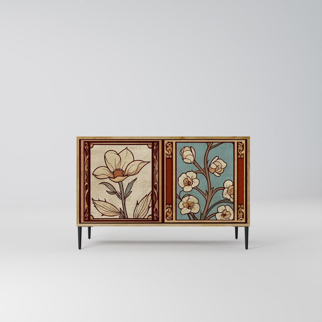 Buffet 2 portes FLORA TIMELESS effet chêne