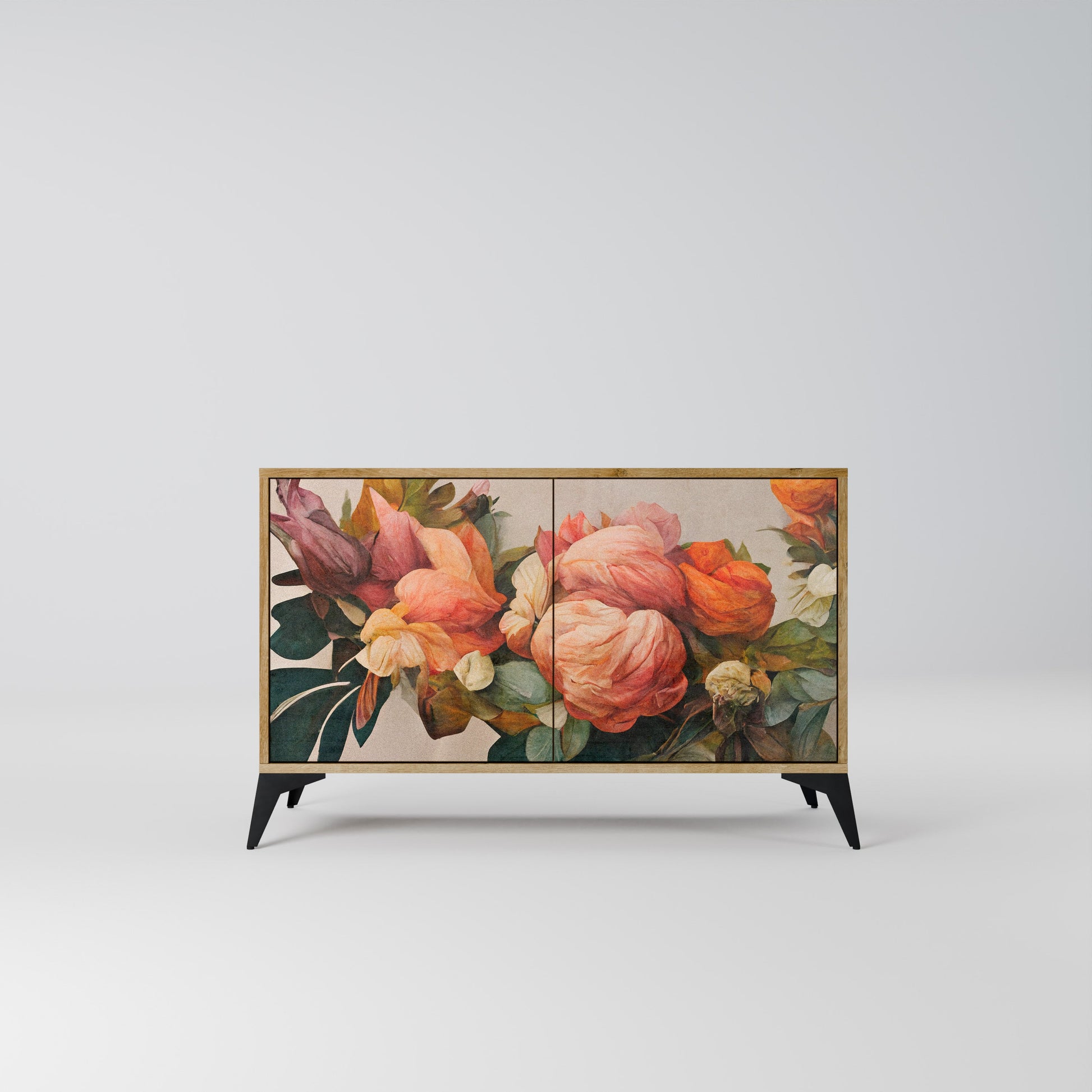 Buffet 2 portes effet chêne STYLISH BEAUTY