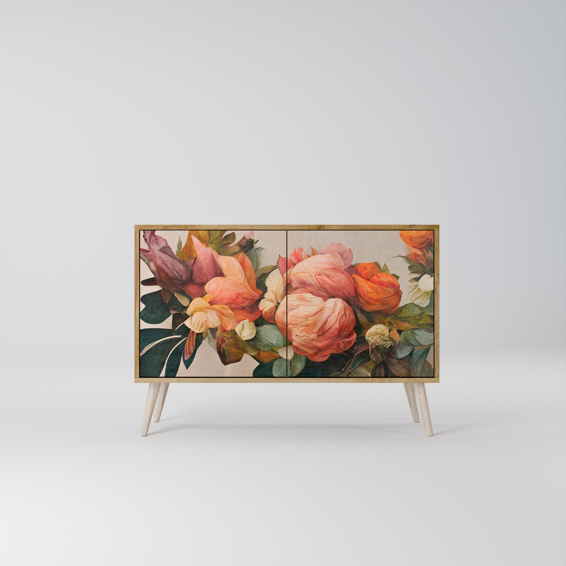 Buffet 2 portes effet chêne STYLISH BEAUTY