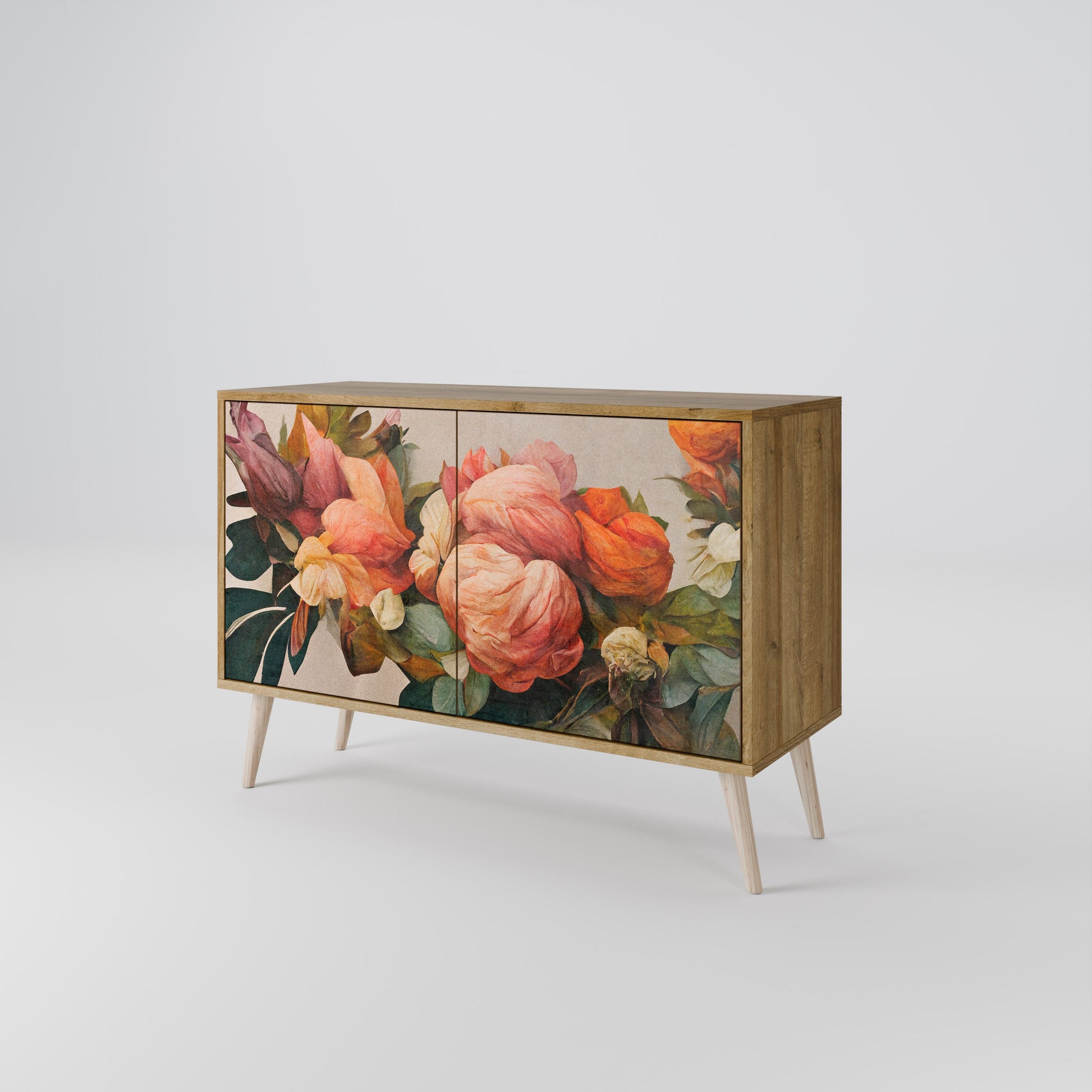 Buffet 2 portes effet chêne STYLISH BEAUTY