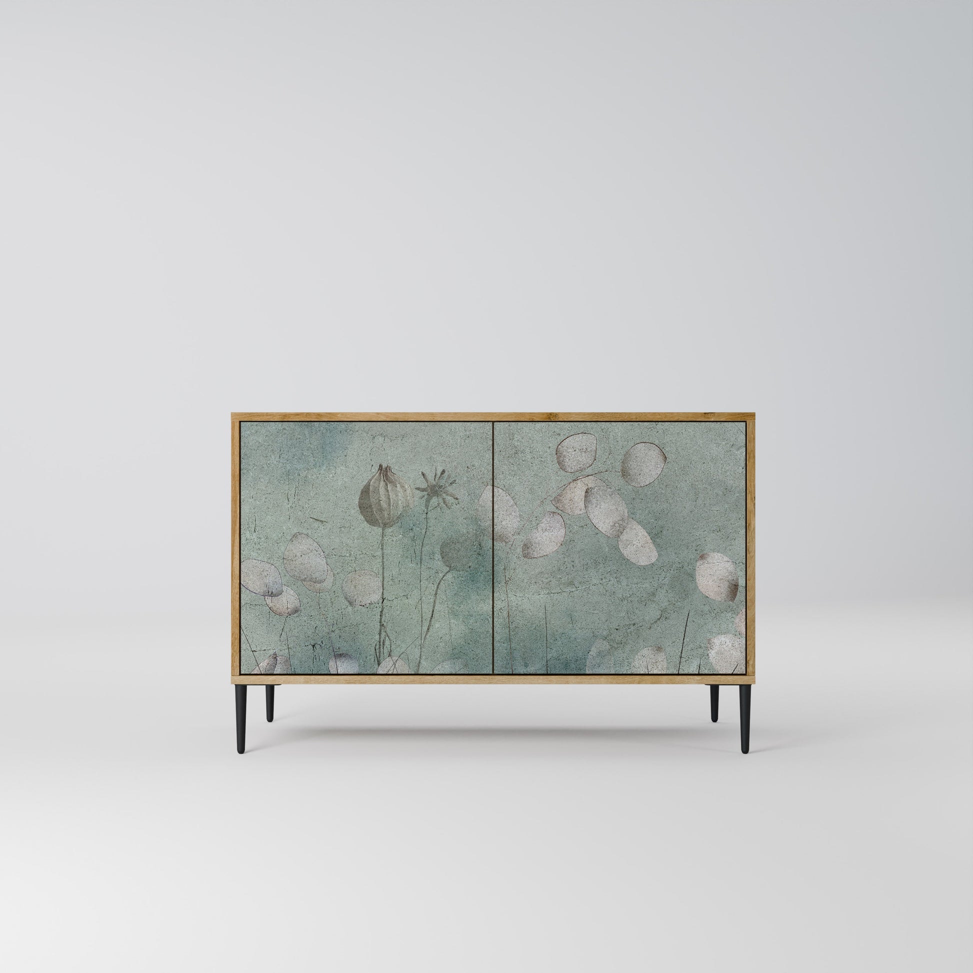Buffet 2 portes NIGHT LADY effet chêne