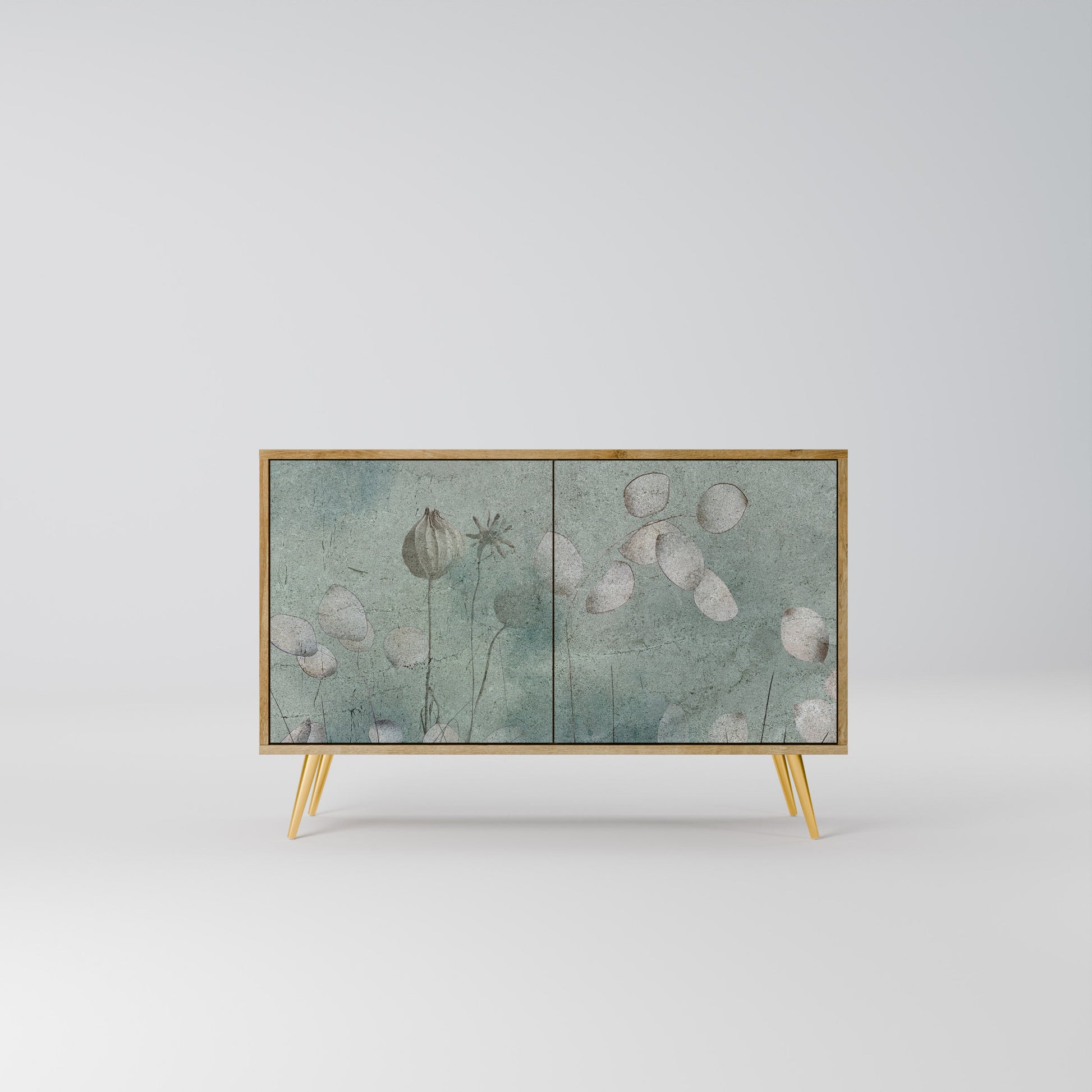 Buffet 2 portes NIGHT LADY effet chêne