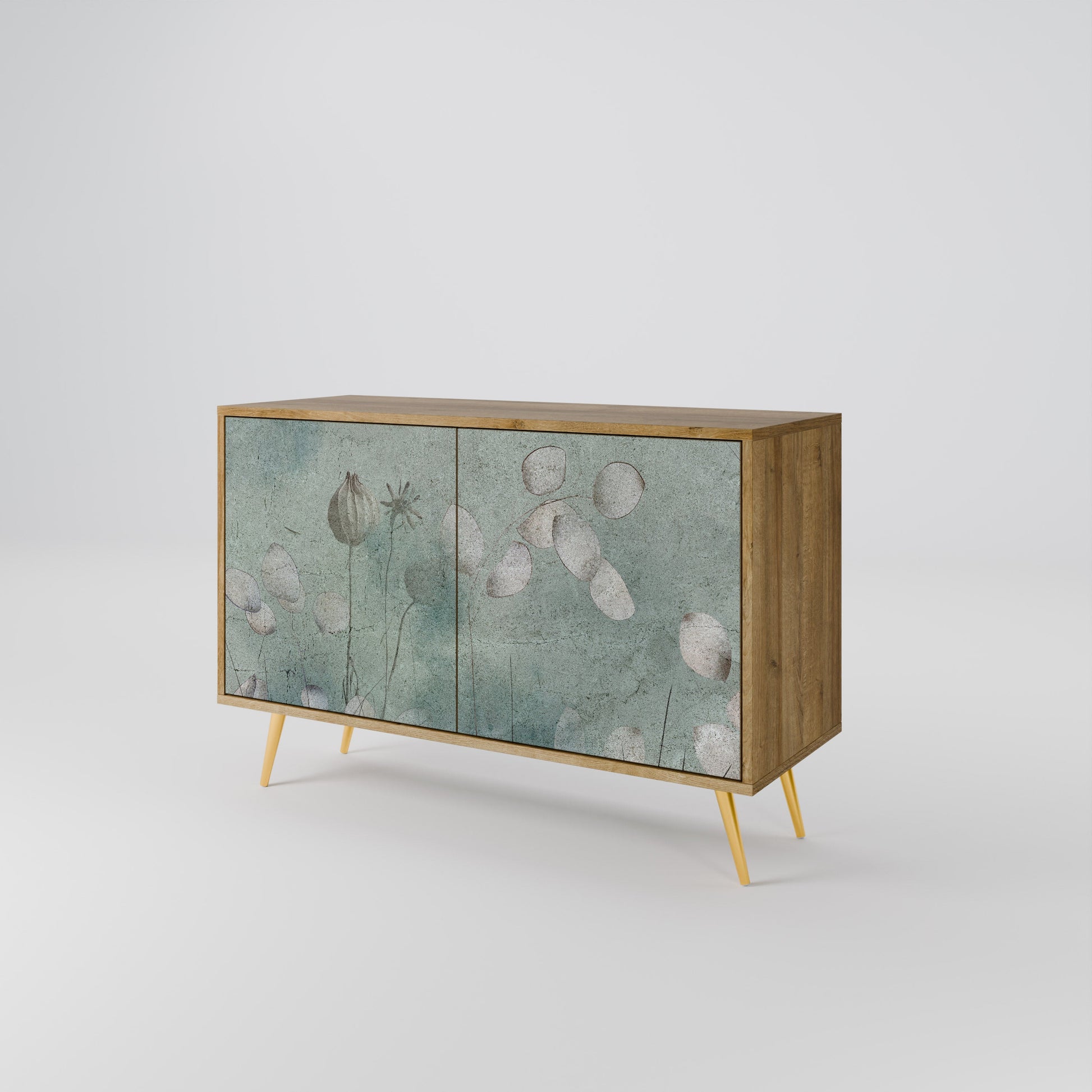 Buffet 2 portes NIGHT LADY effet chêne