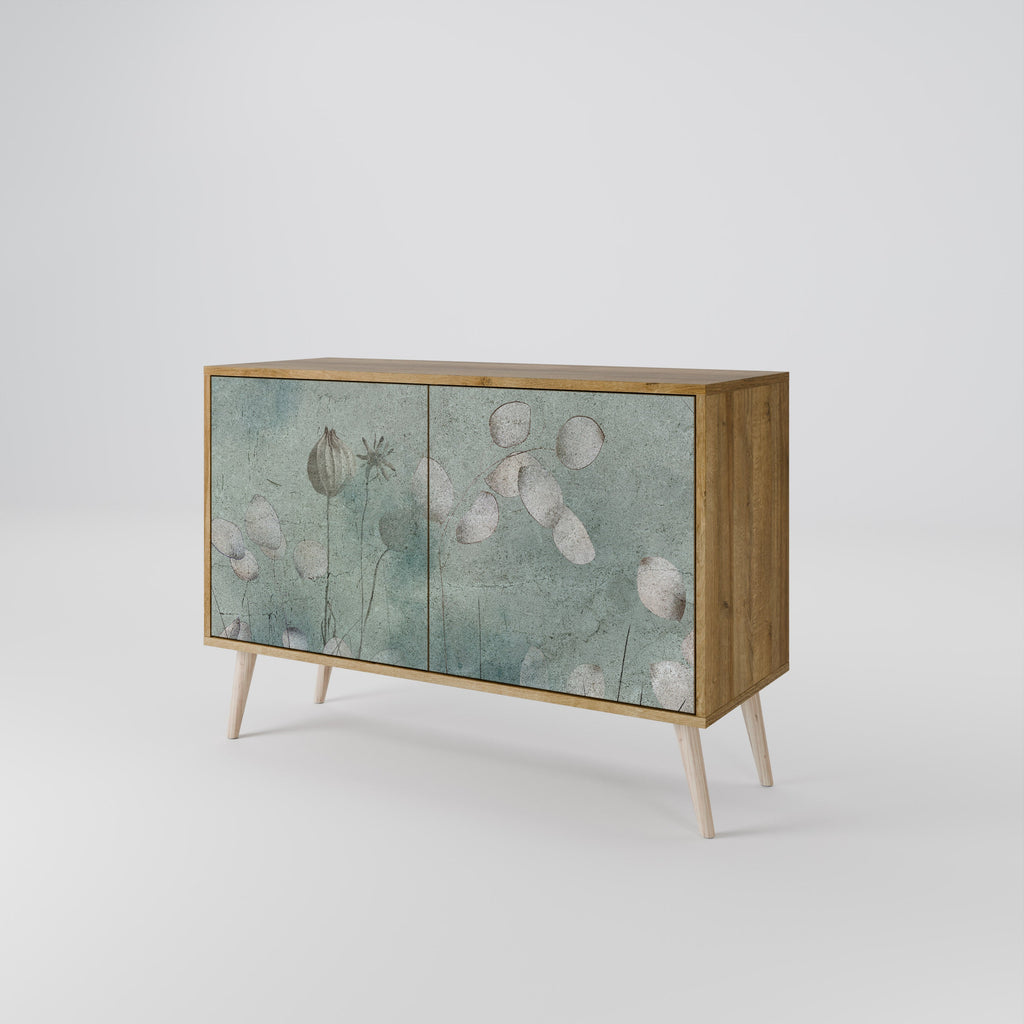 Buffet 2 portes NIGHT LADY effet chêne