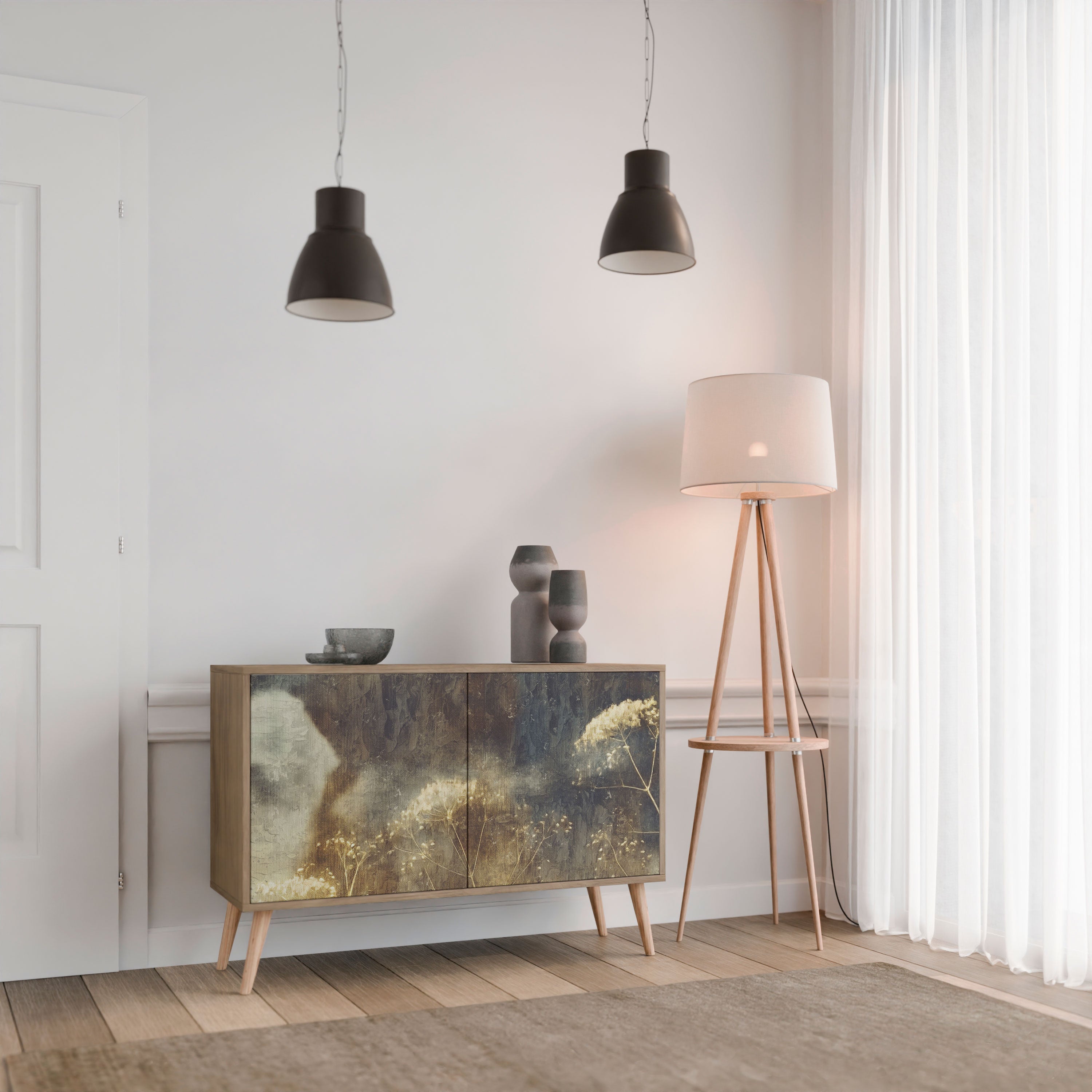 Buffet 2 portes GENTLE POWER effet chêne