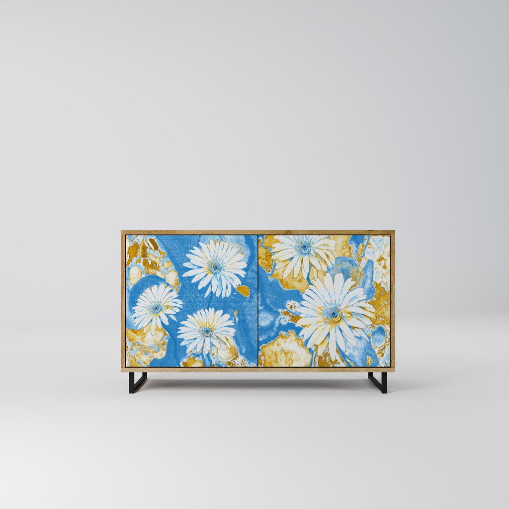 Buffet 2 portes DAISY LUXE effet chêne