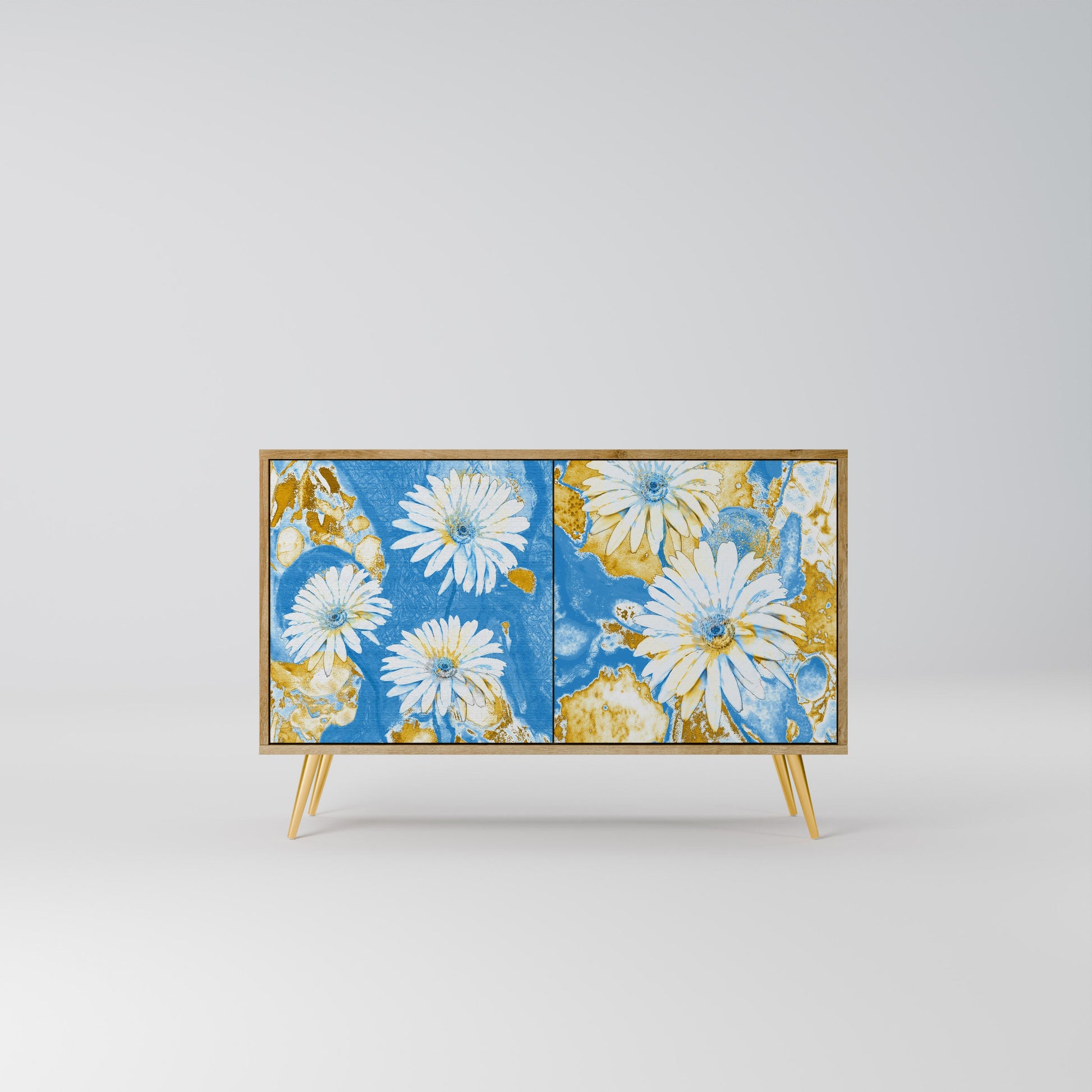 Buffet 2 portes DAISY LUXE effet chêne
