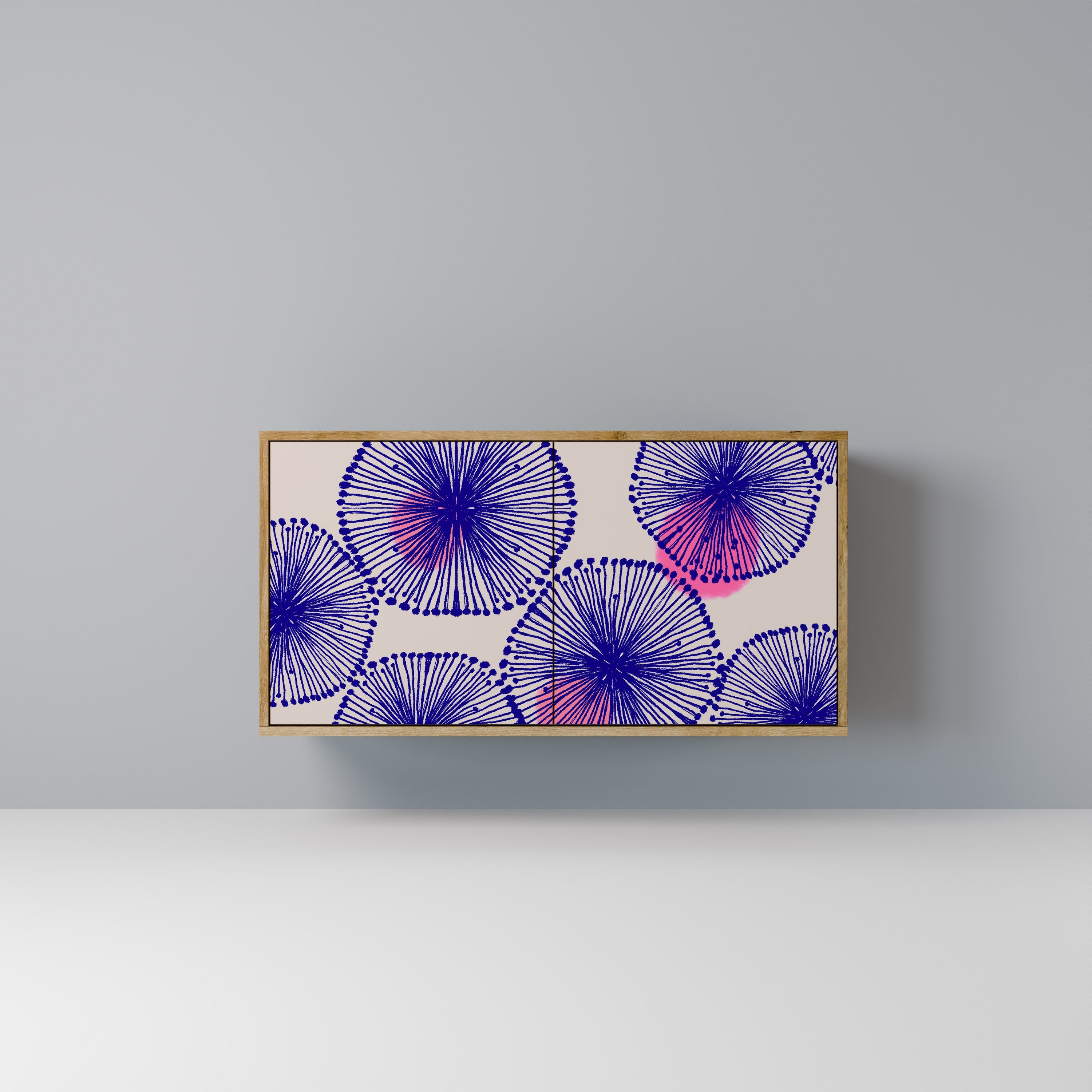 Buffet 2 portes MAGIC NATURE effet chêne