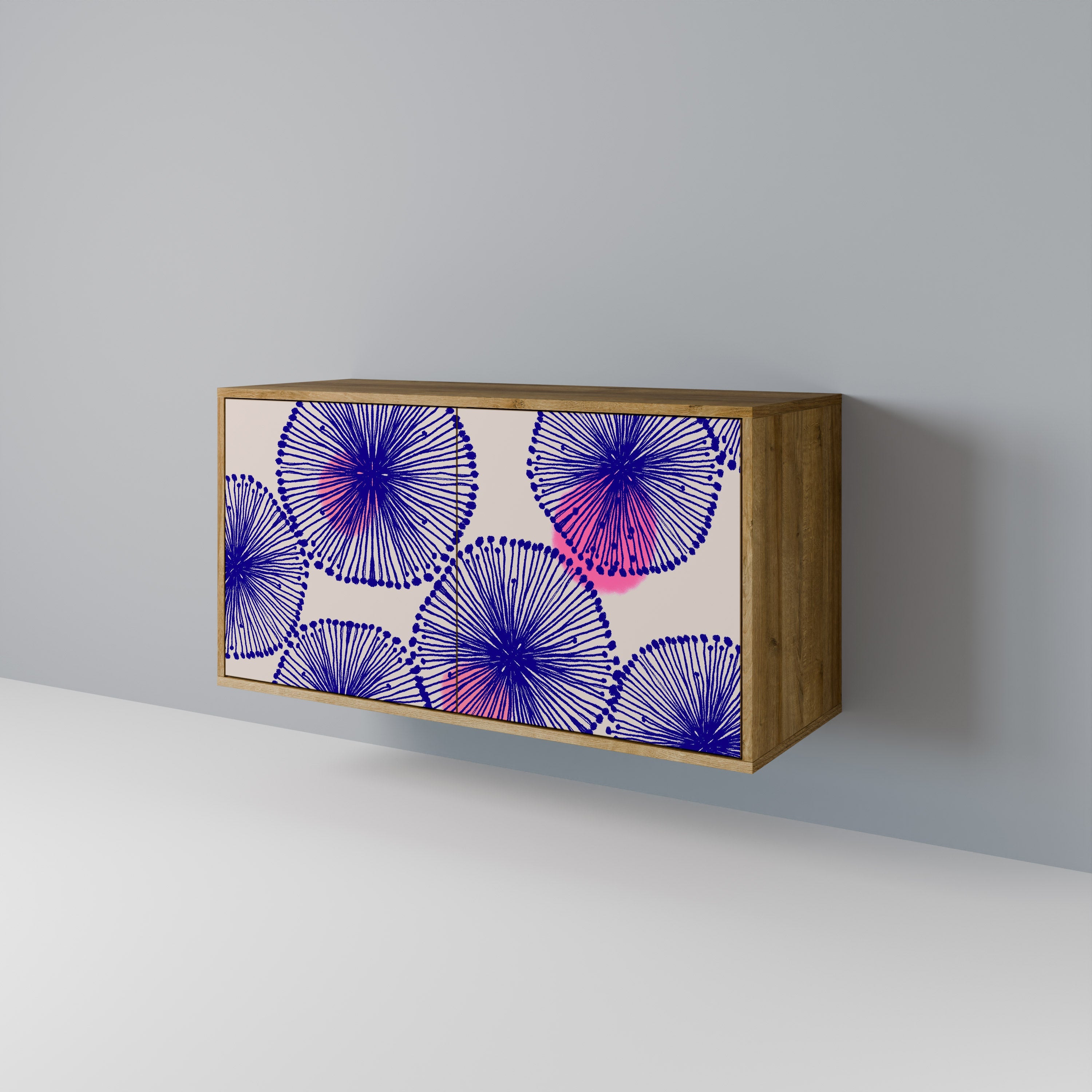 Buffet 2 portes MAGIC NATURE effet chêne