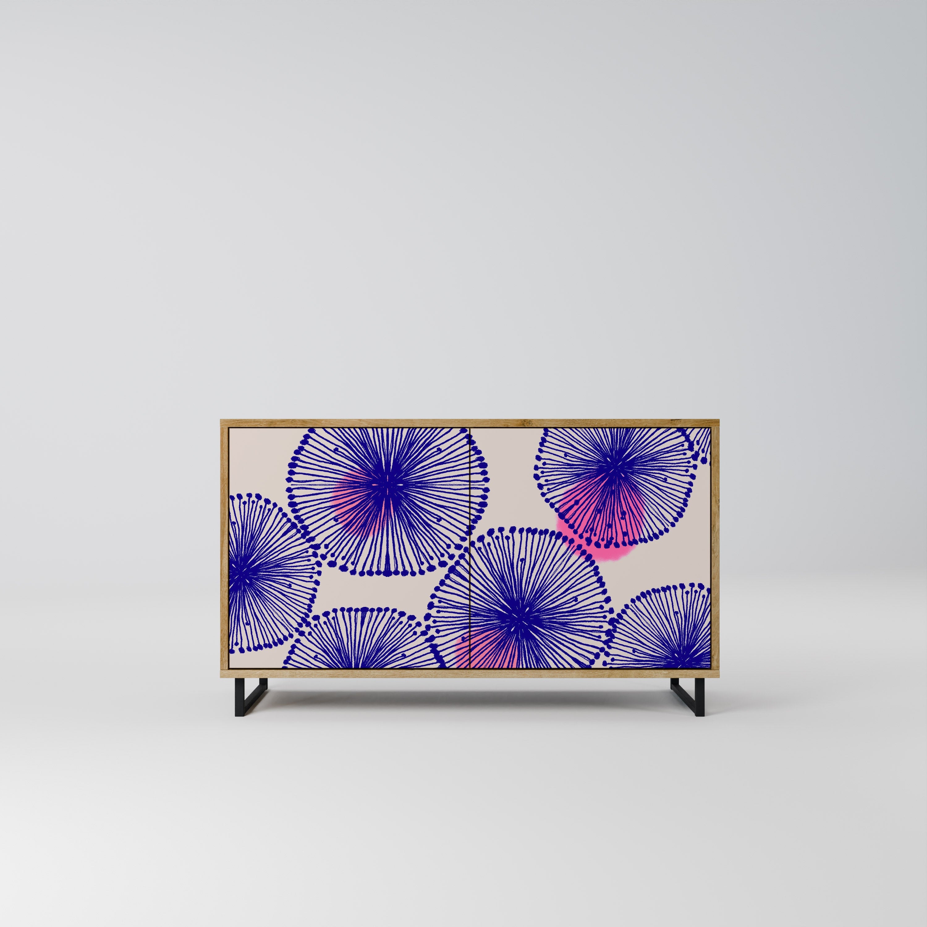 Buffet 2 portes MAGIC NATURE effet chêne