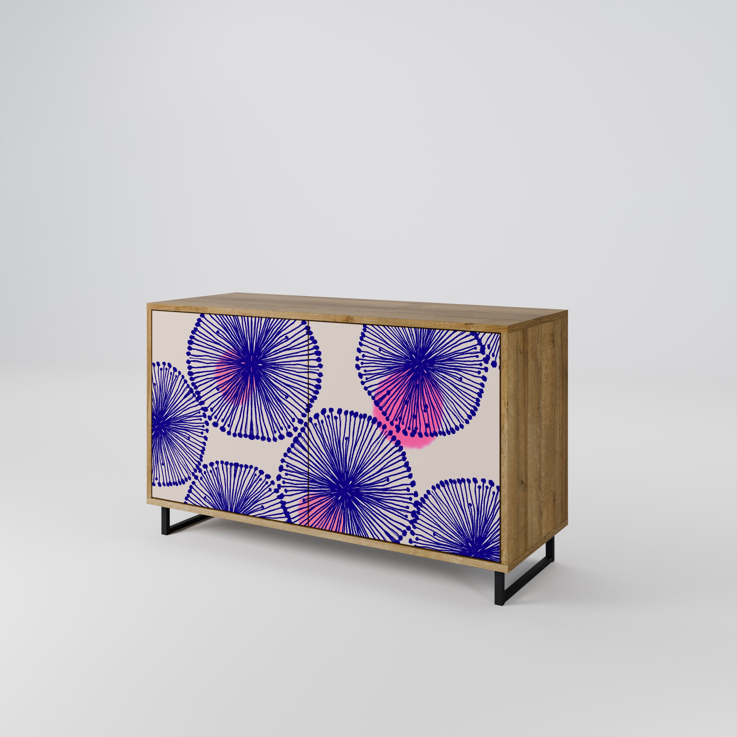 Buffet 2 portes MAGIC NATURE effet chêne