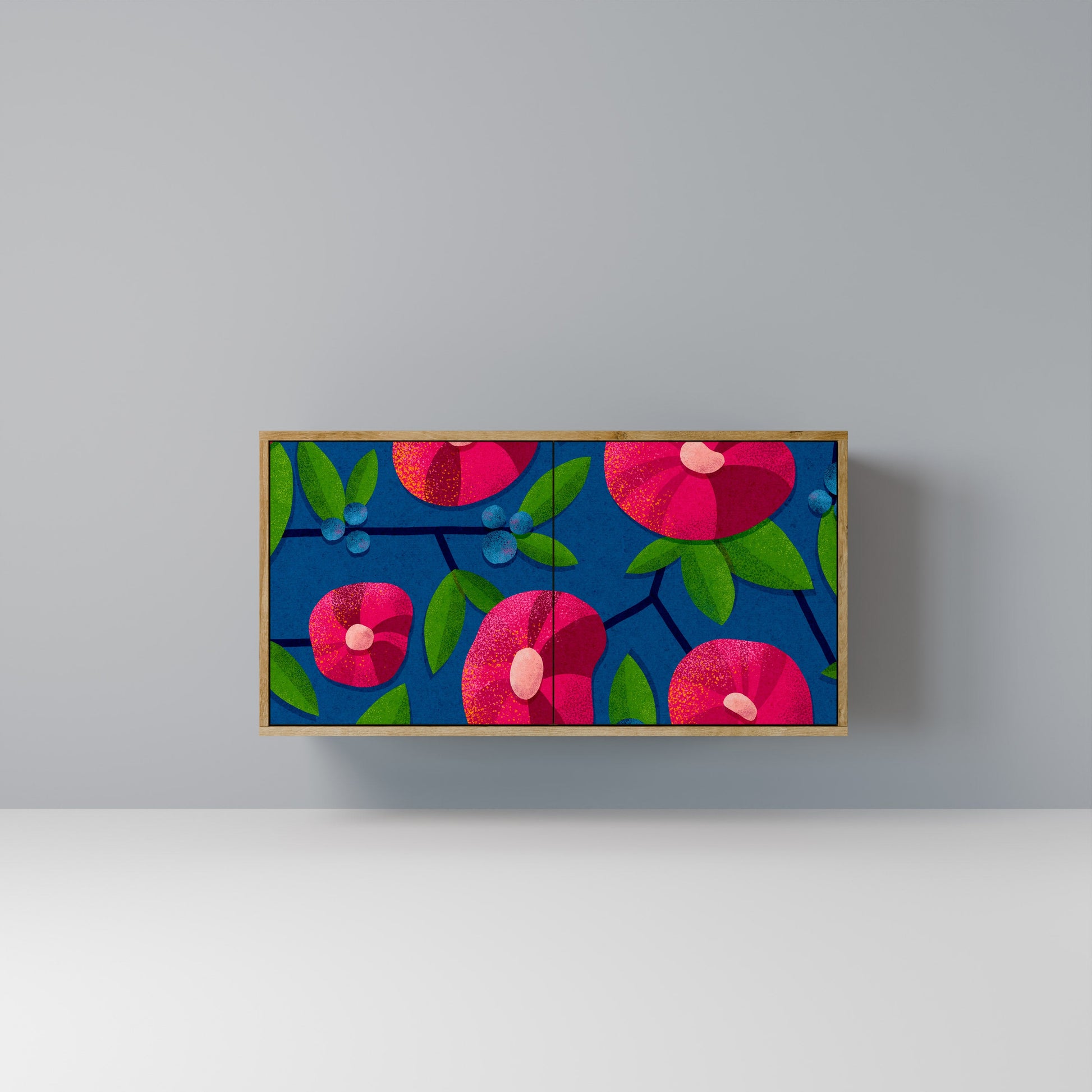 Buffet 2 portes effet chêne SPRING THOUGHTS
