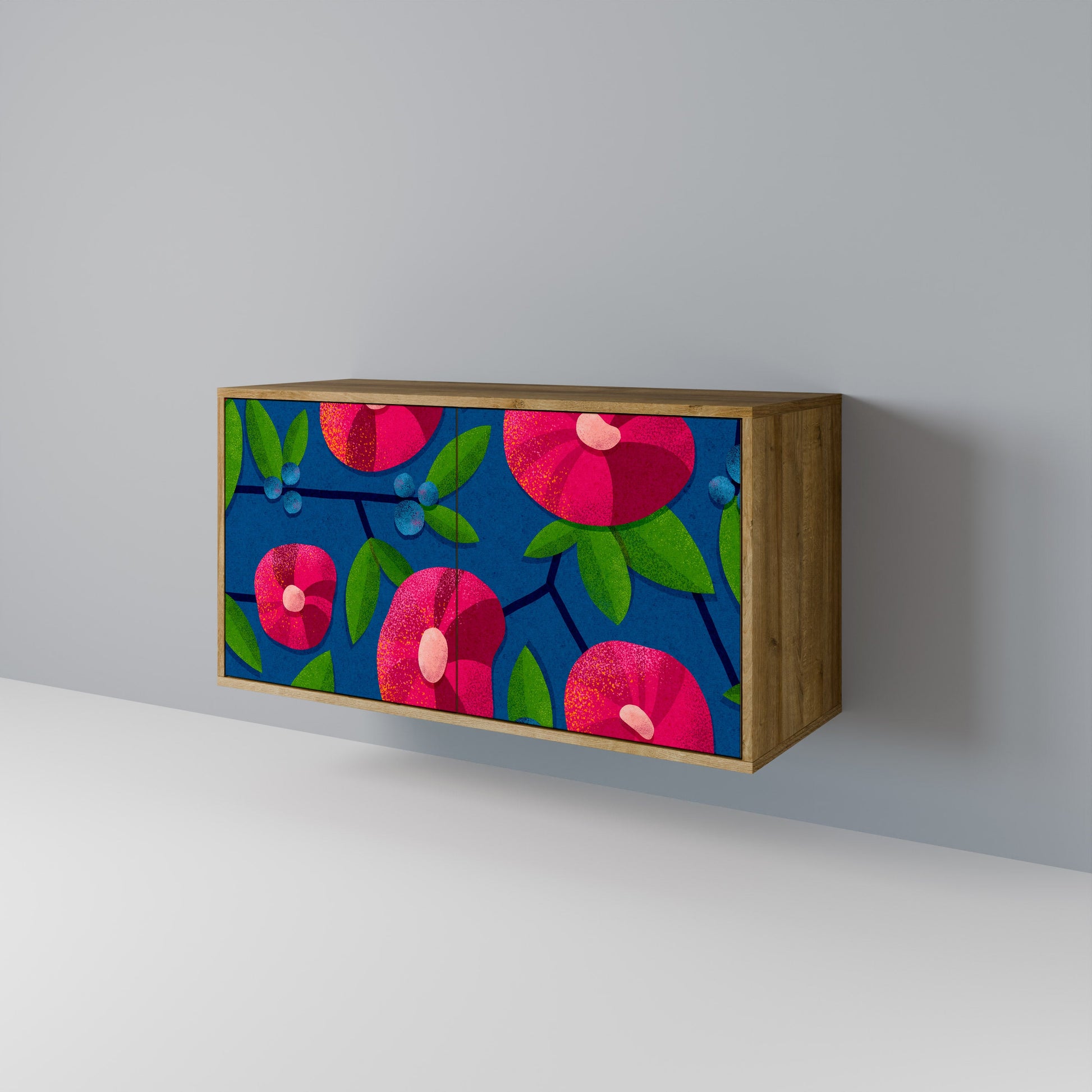 Buffet 2 portes effet chêne SPRING THOUGHTS