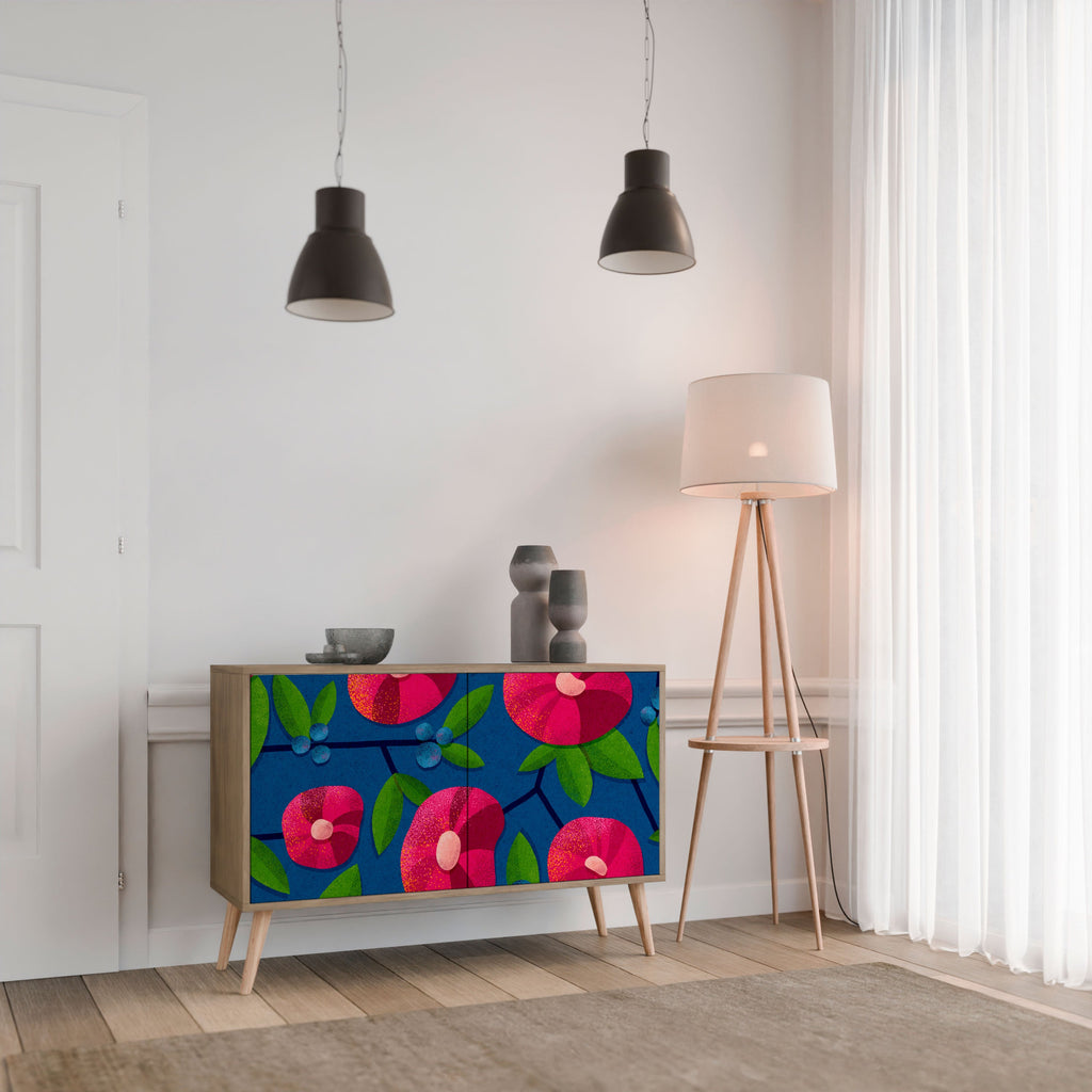 Buffet 2 portes effet chêne SPRING THOUGHTS